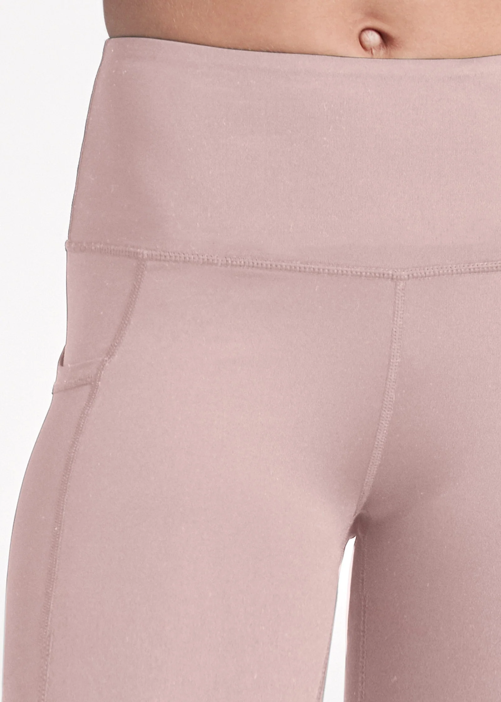 Pocket Capri Leggings - Tan - Image 5