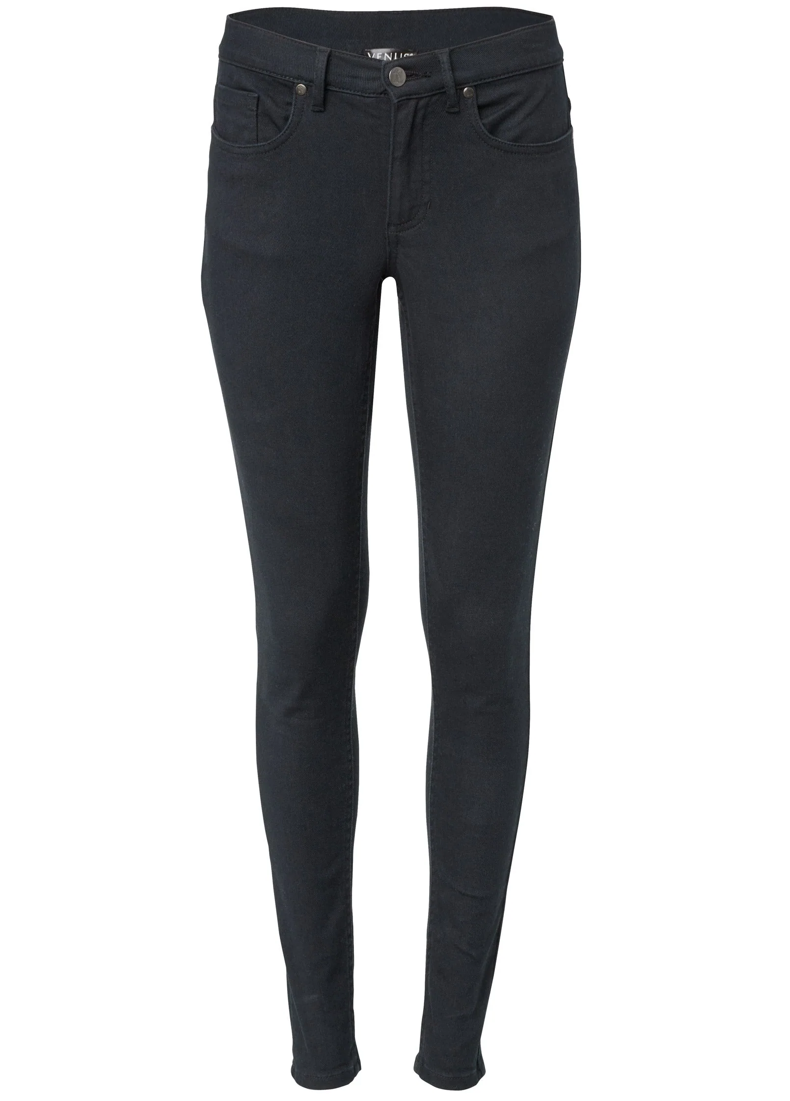 Heidi Skinny Jeans - Black Denim - Image 5