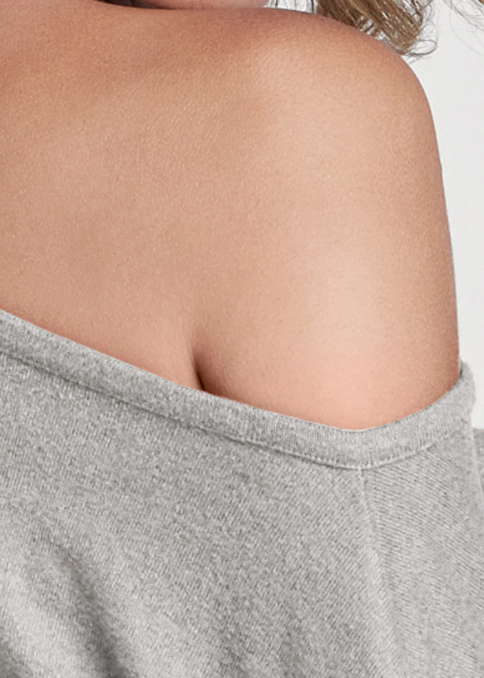 Cozy Hacci Ruched Dress - Heather Grey - Image 5