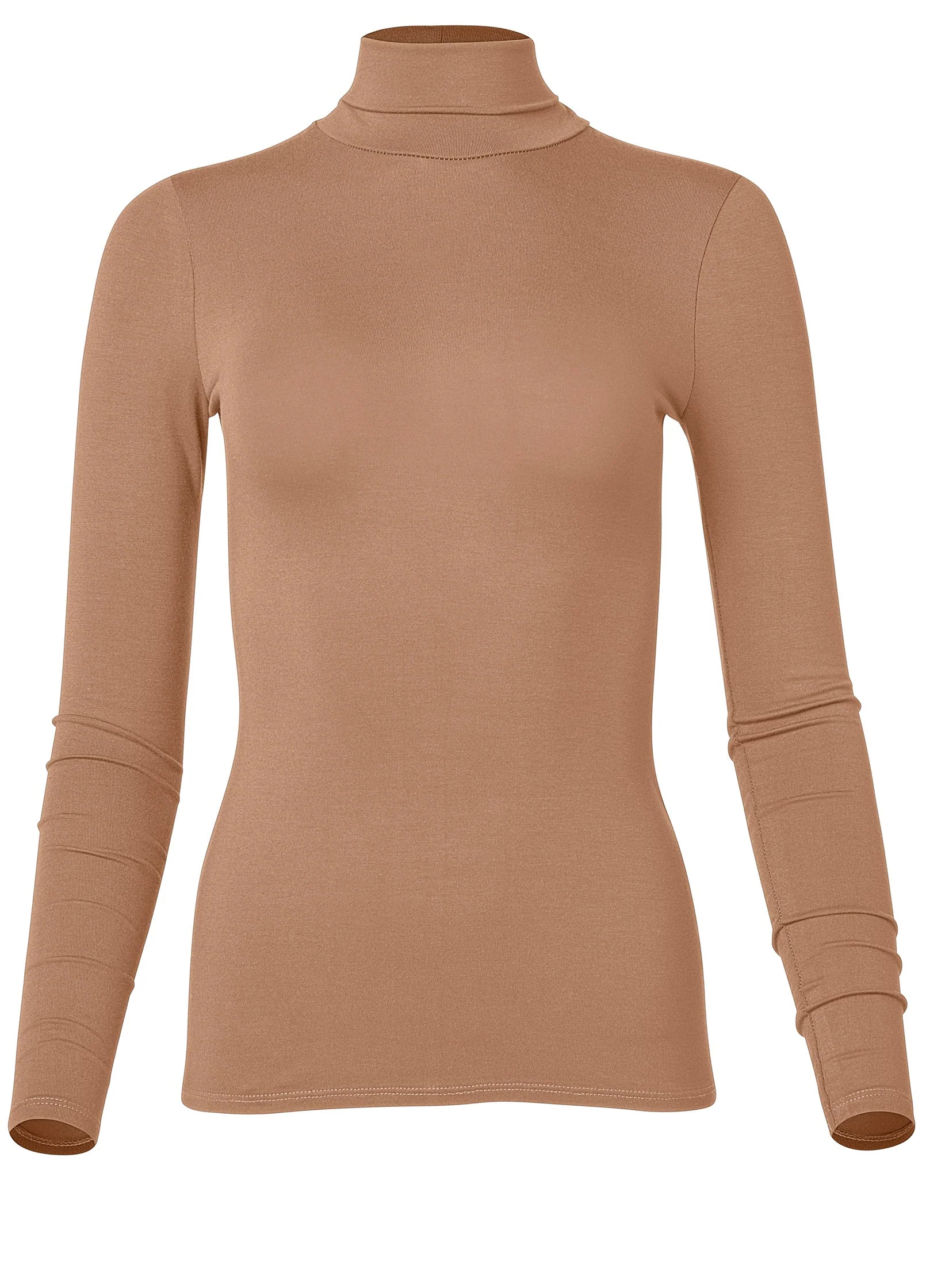 Back Cut-Out Casual Top - Camel - Image 6