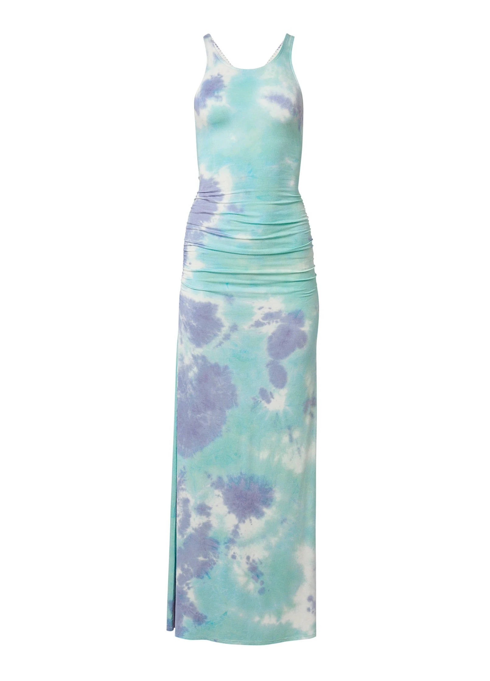 Strappy Back Maxi Dress - Blue Multi - Image 5