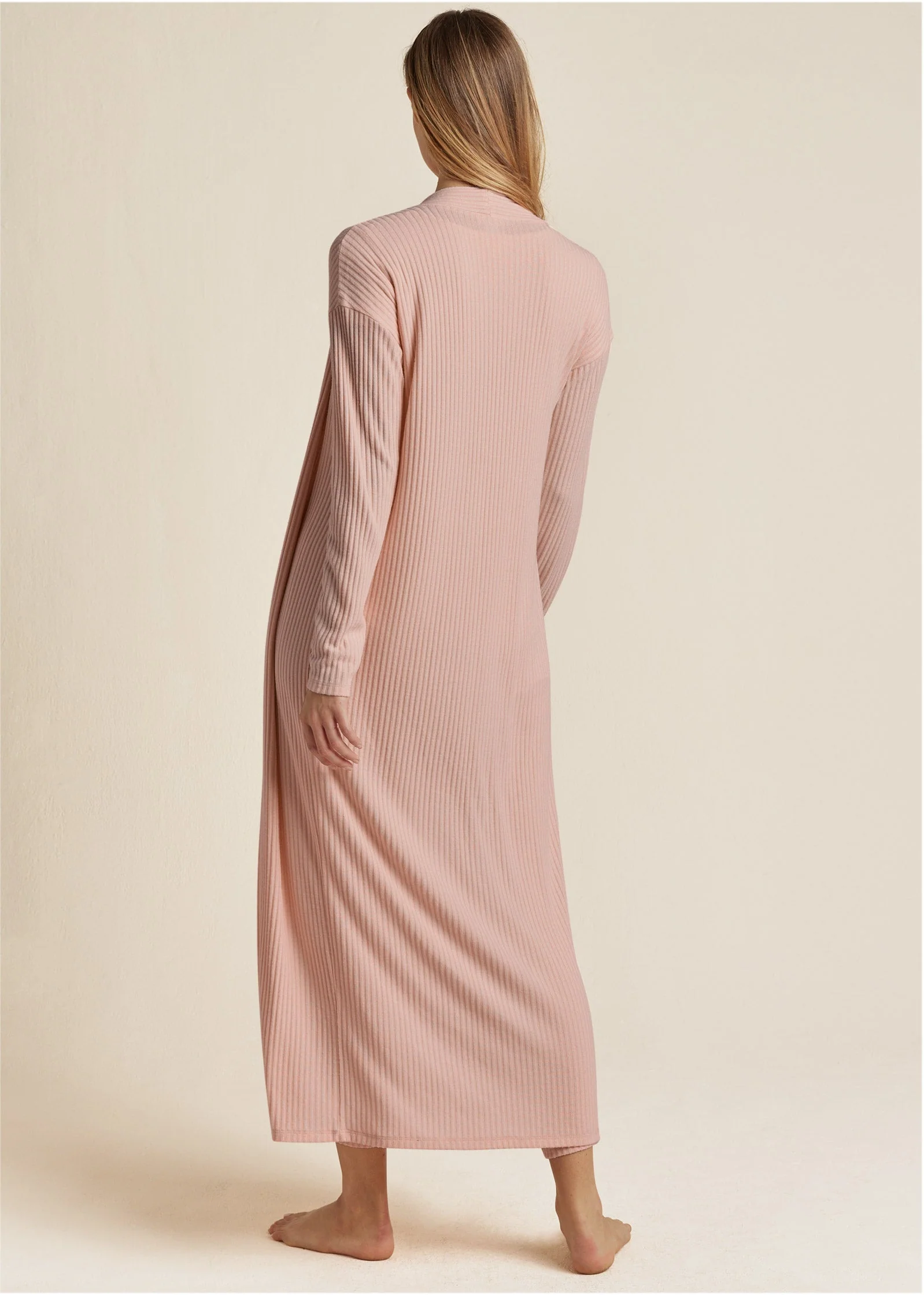Ribbed 3 Piece Set - Peach - Image 2