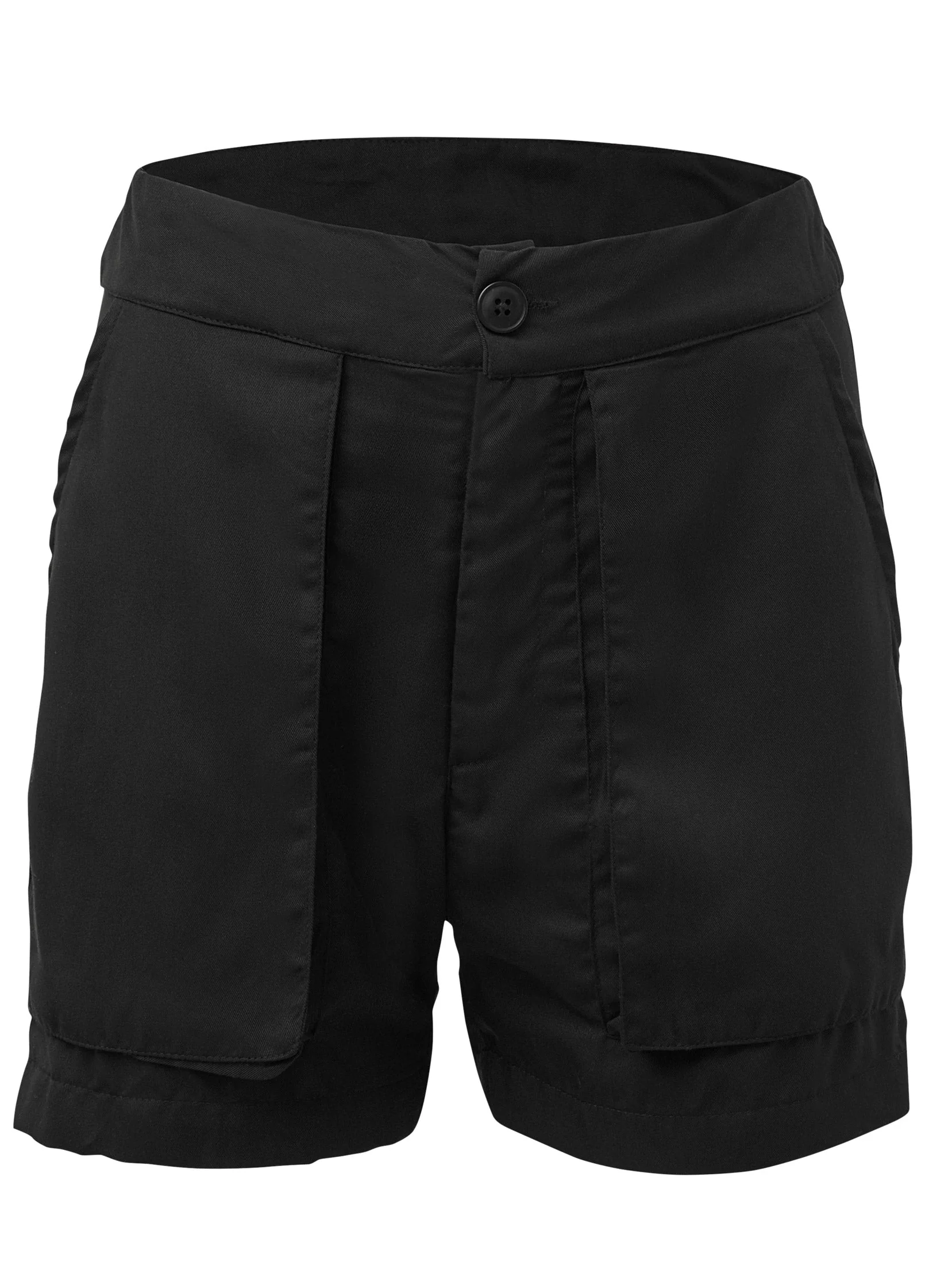 High-Waist Walking Shorts - Black - Image 7
