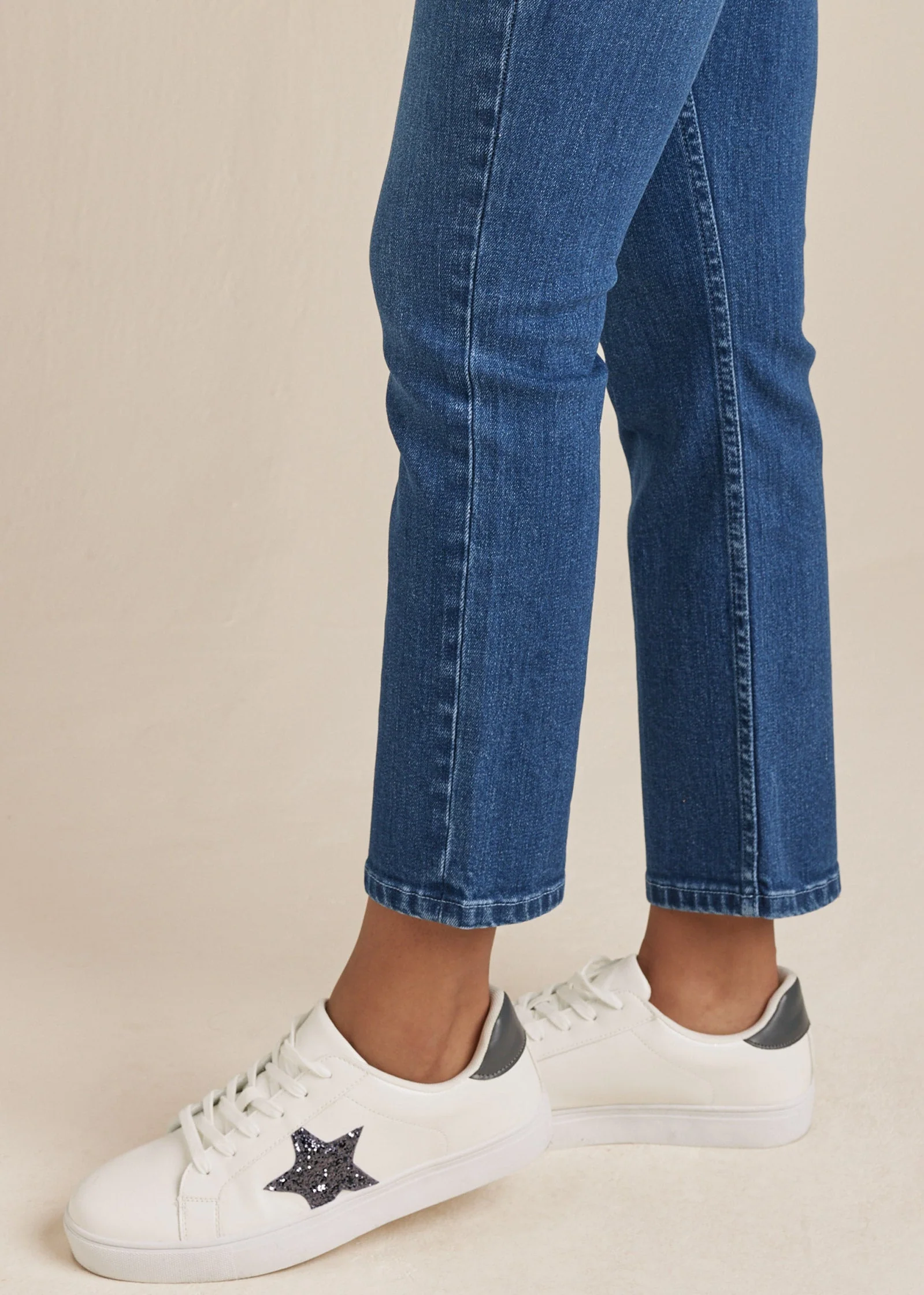Straight Leg Jeans - Medium Wash - Image 6