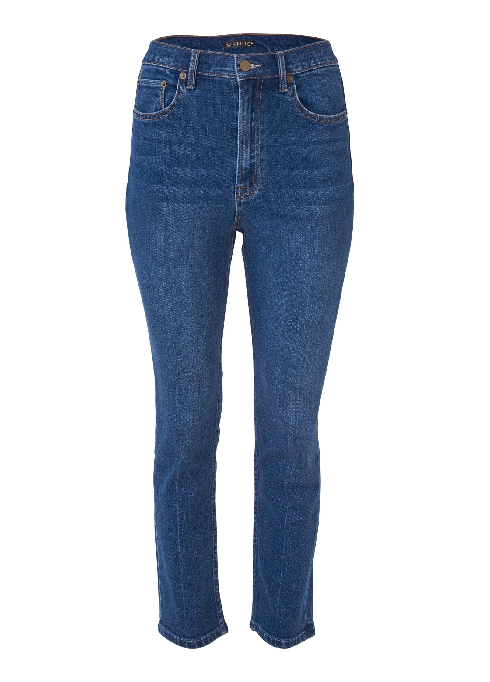Straight Leg Jeans - Medium Wash - Image 7