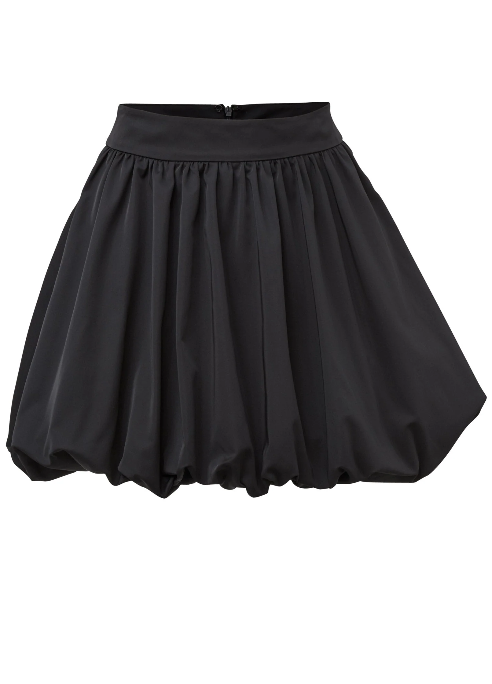 Taffeta Bubble Skirt - Jet Black - Image 5