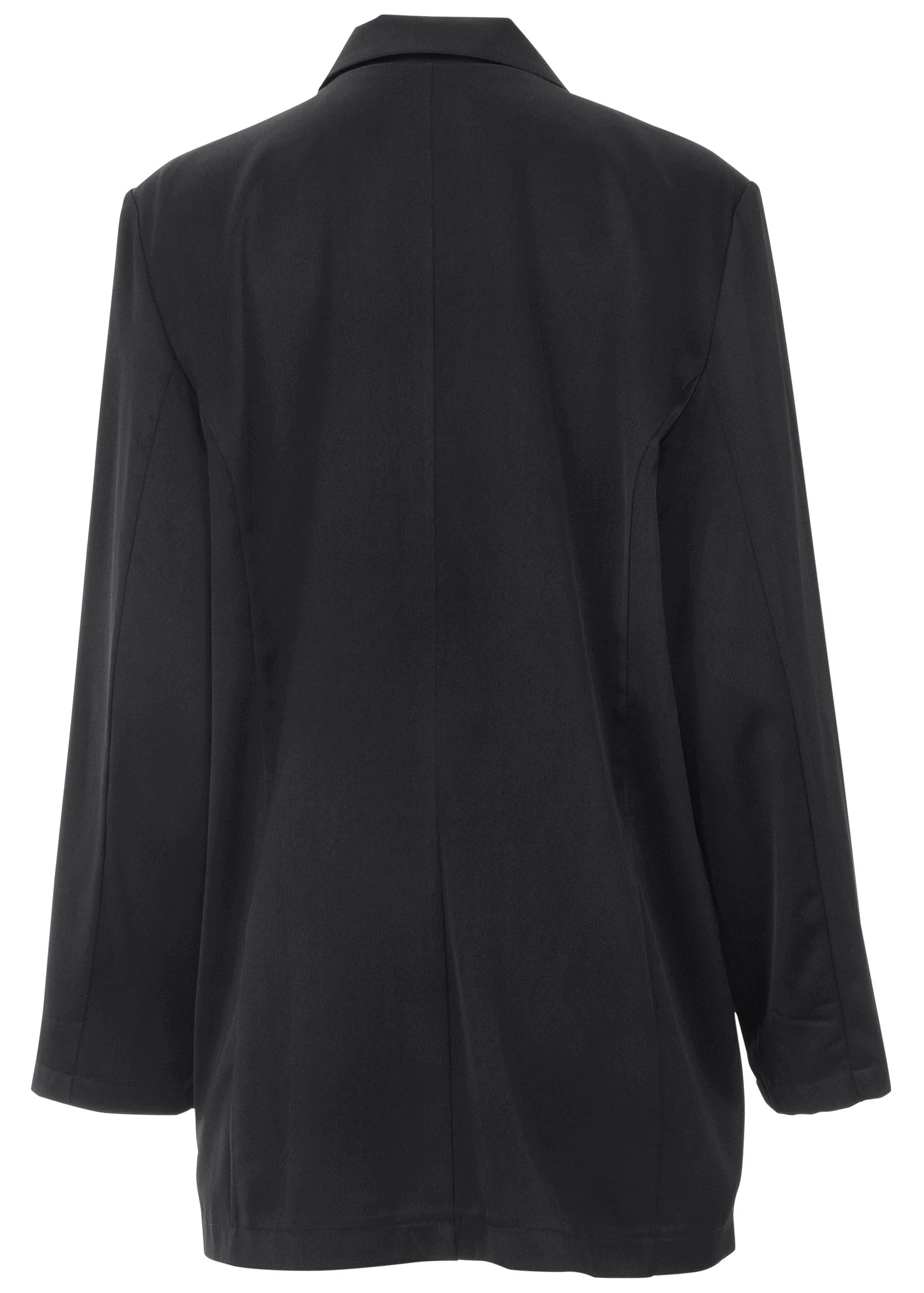 Double Breasted Blazer - Jet Black - Image 4