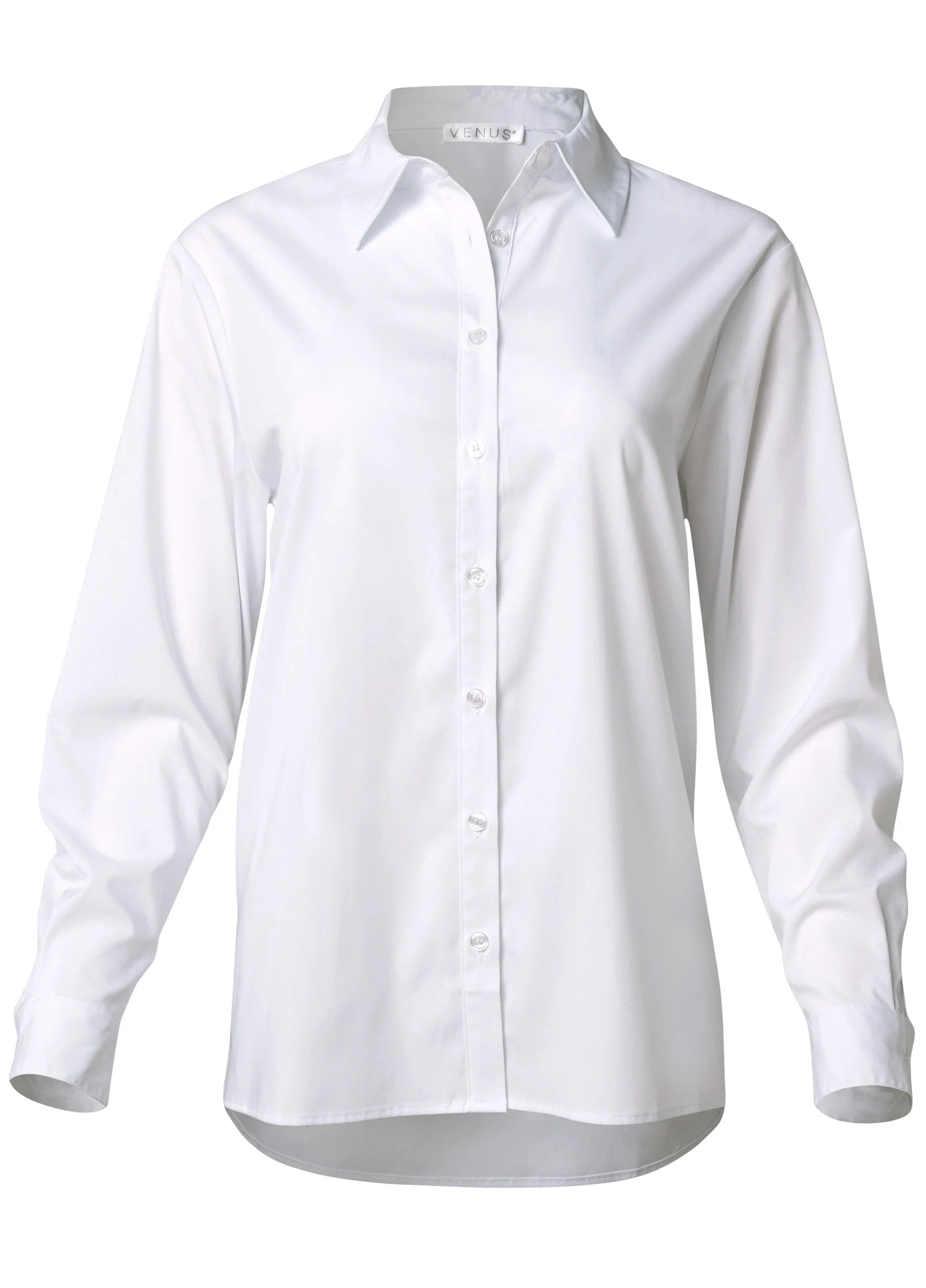 Soft Button-Down Shirt - White - Image 6