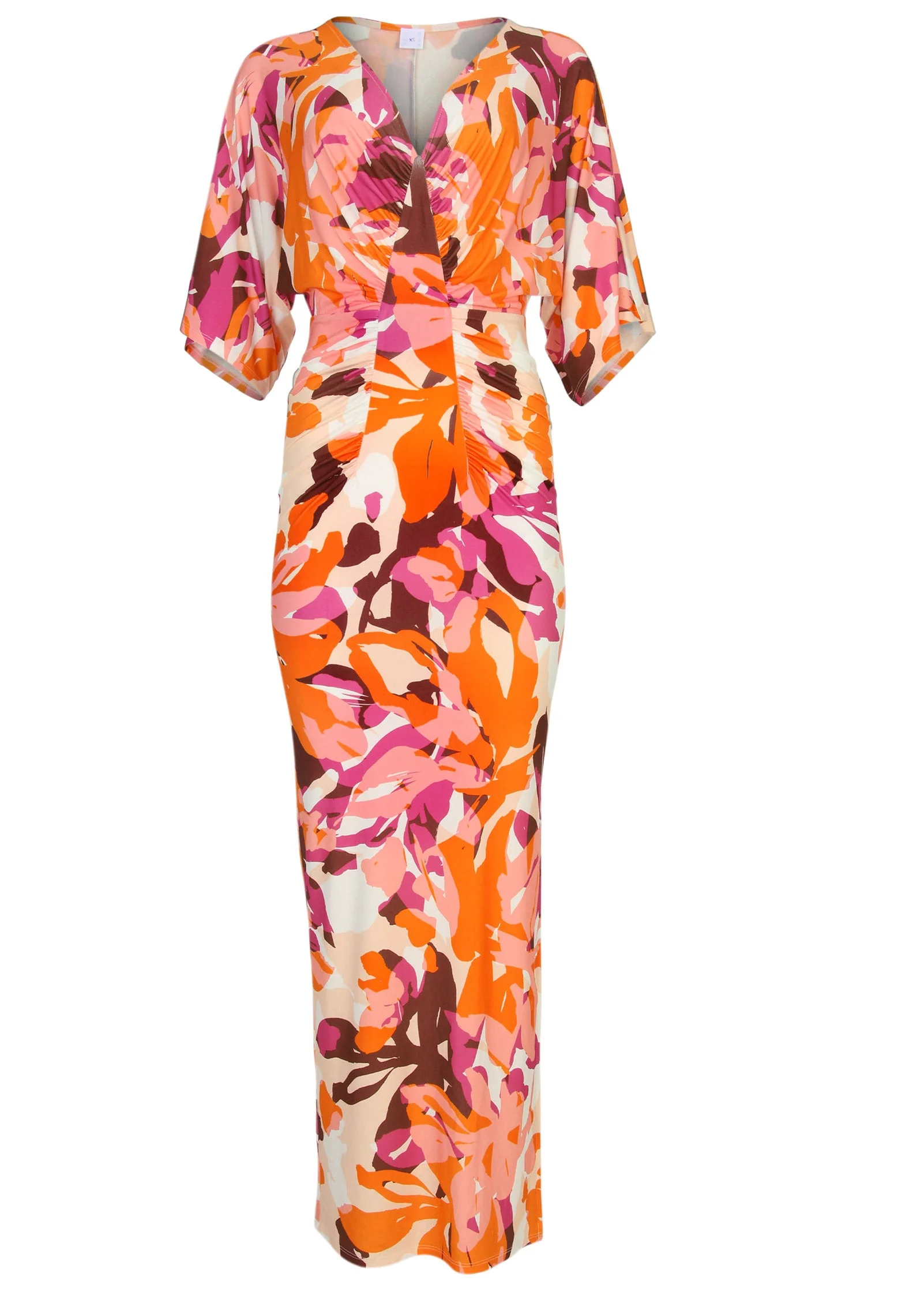 Drape Sleeve Maxi Dress - Desert Floral - Image 3