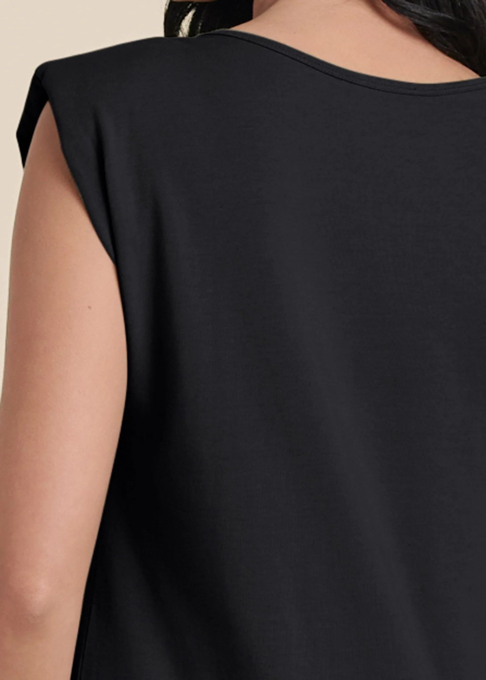 Easy Shift Dress - Jet Black - Image 4
