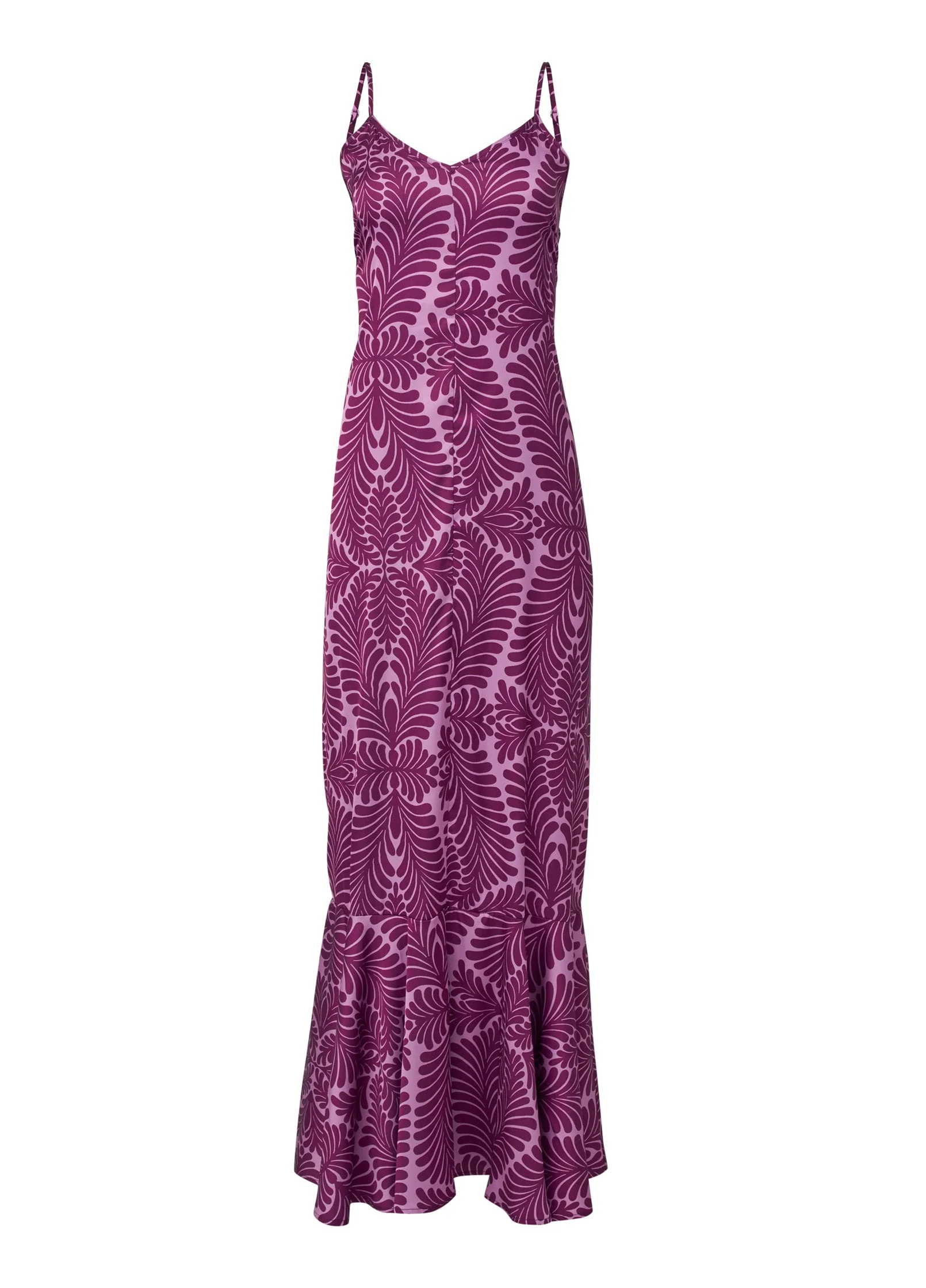 Tassel Tie-Back Maxi Dress - Purple Multi - Image 5
