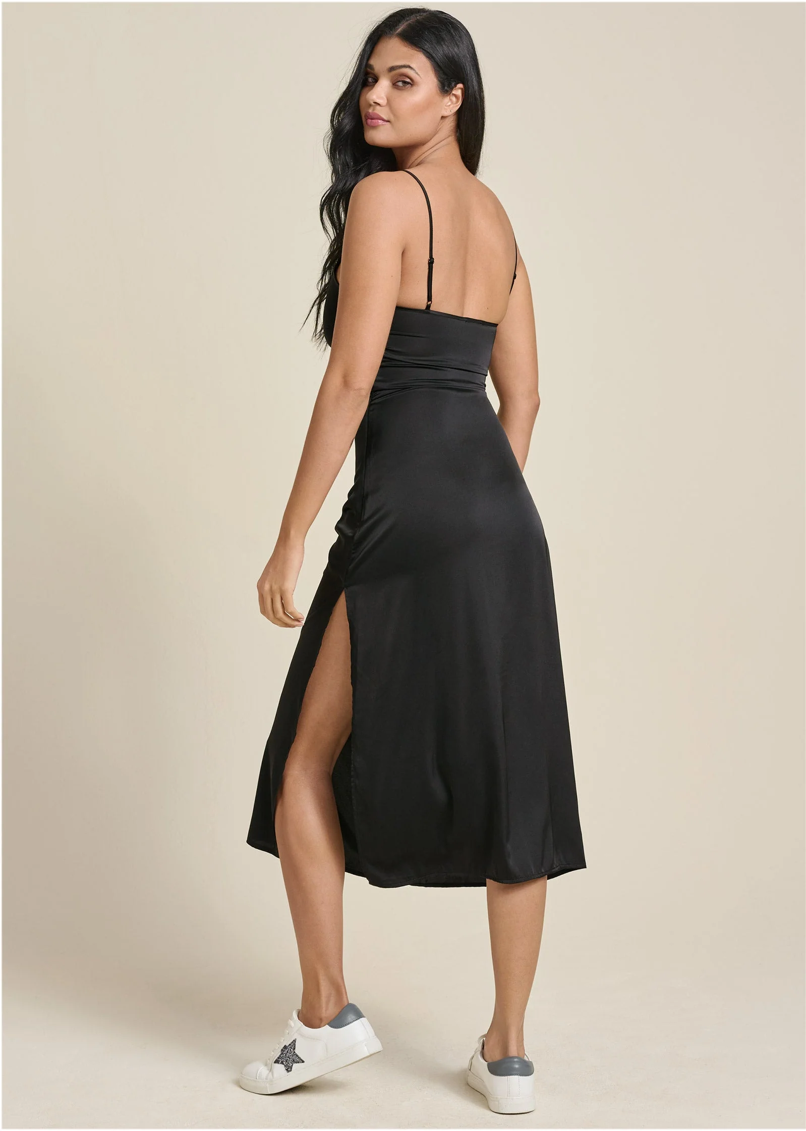 Slip Dress - Jet Black - Image 2