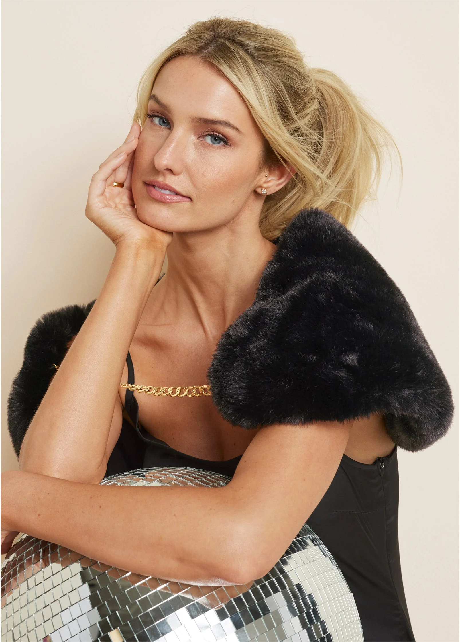 Slip Dress - Jet Black - Image 9