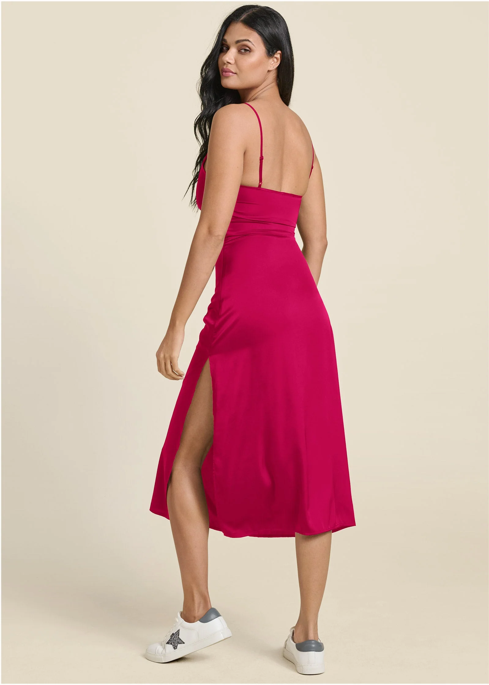Slip Dress - Fuchsia - Image 2
