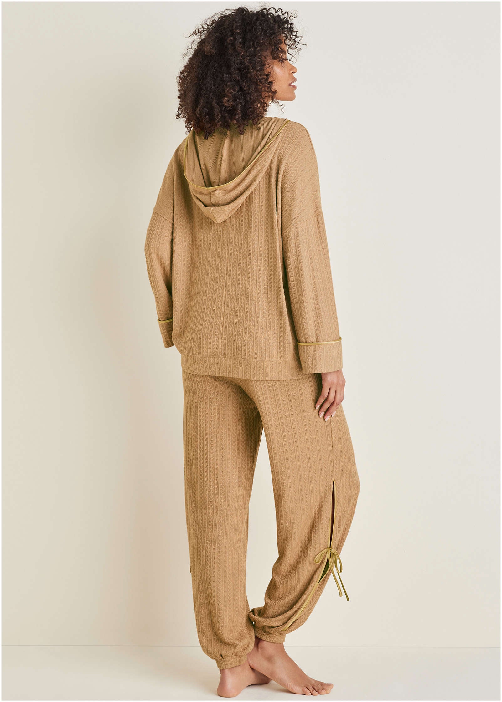Brunch Knit Joggers - Camel - Image 3