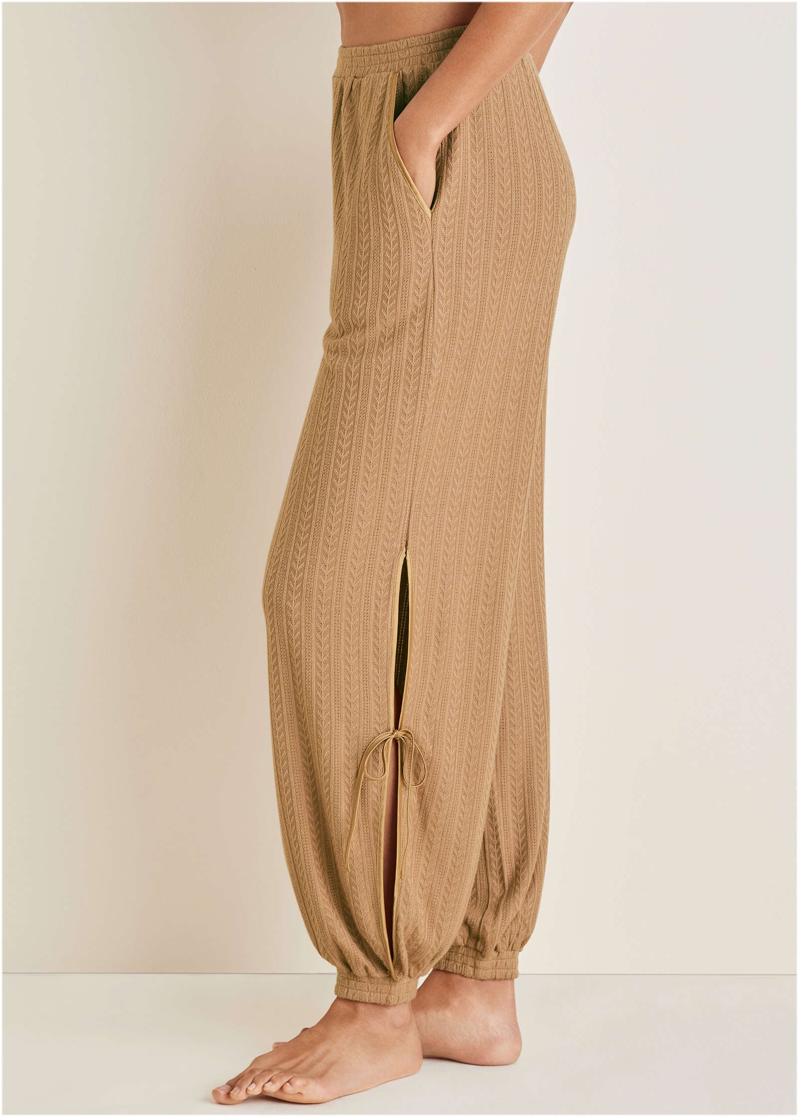 Brunch Knit Joggers - Camel - Image 6