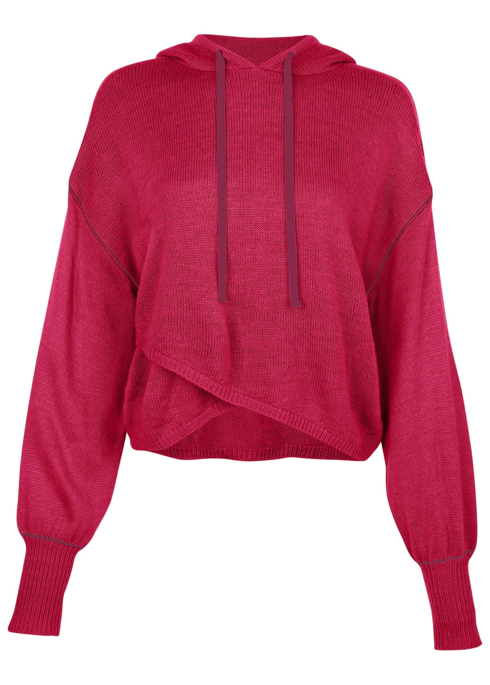 Contrast Stitch Hoodie - Granita - Image 2