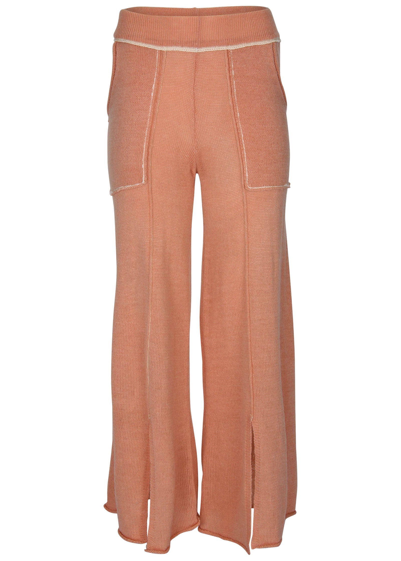 Contrast Stitch Wide Leg - Dusty Rose - Image 7