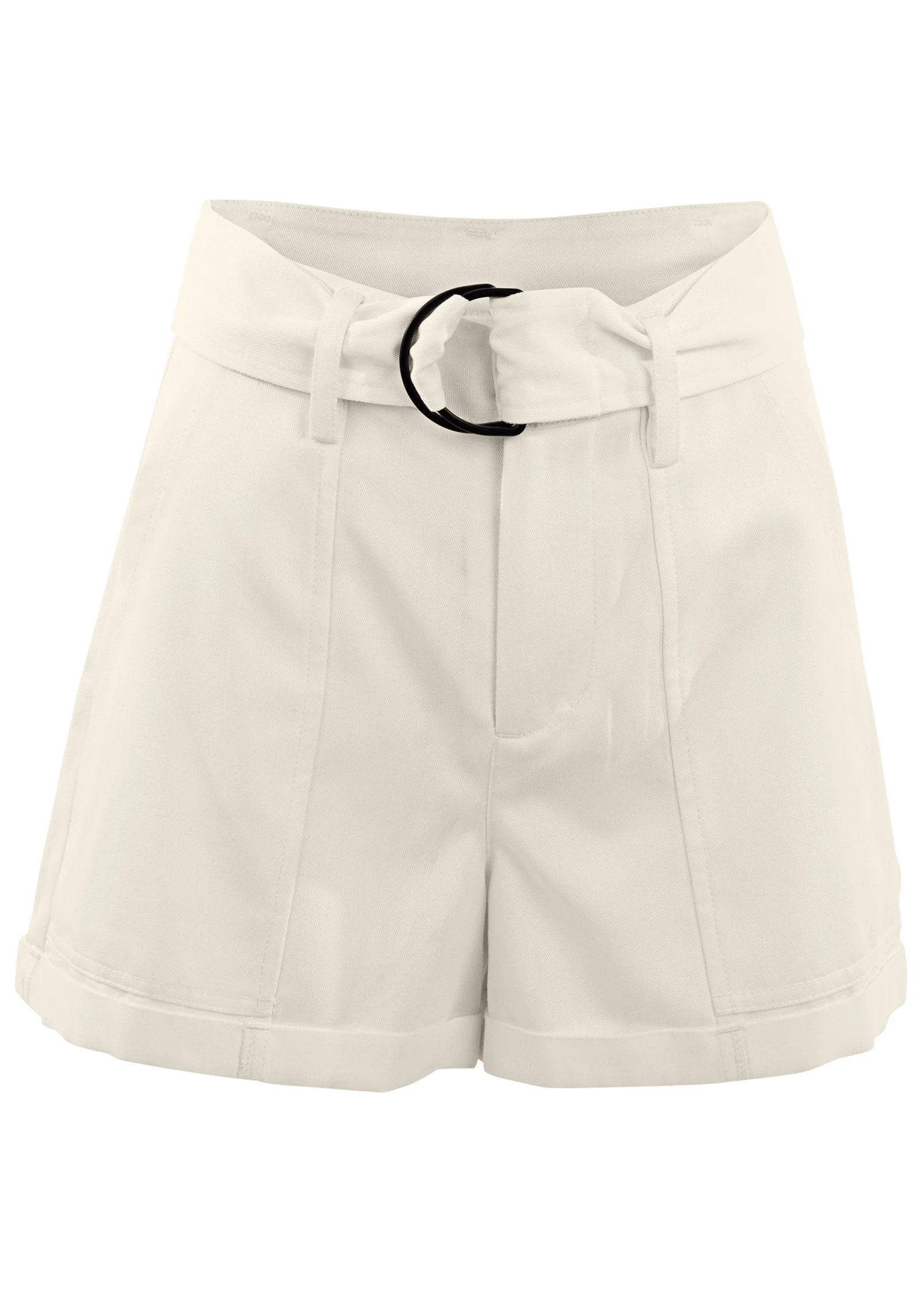 Relaxed Twill Shorts - Cream - Image 6