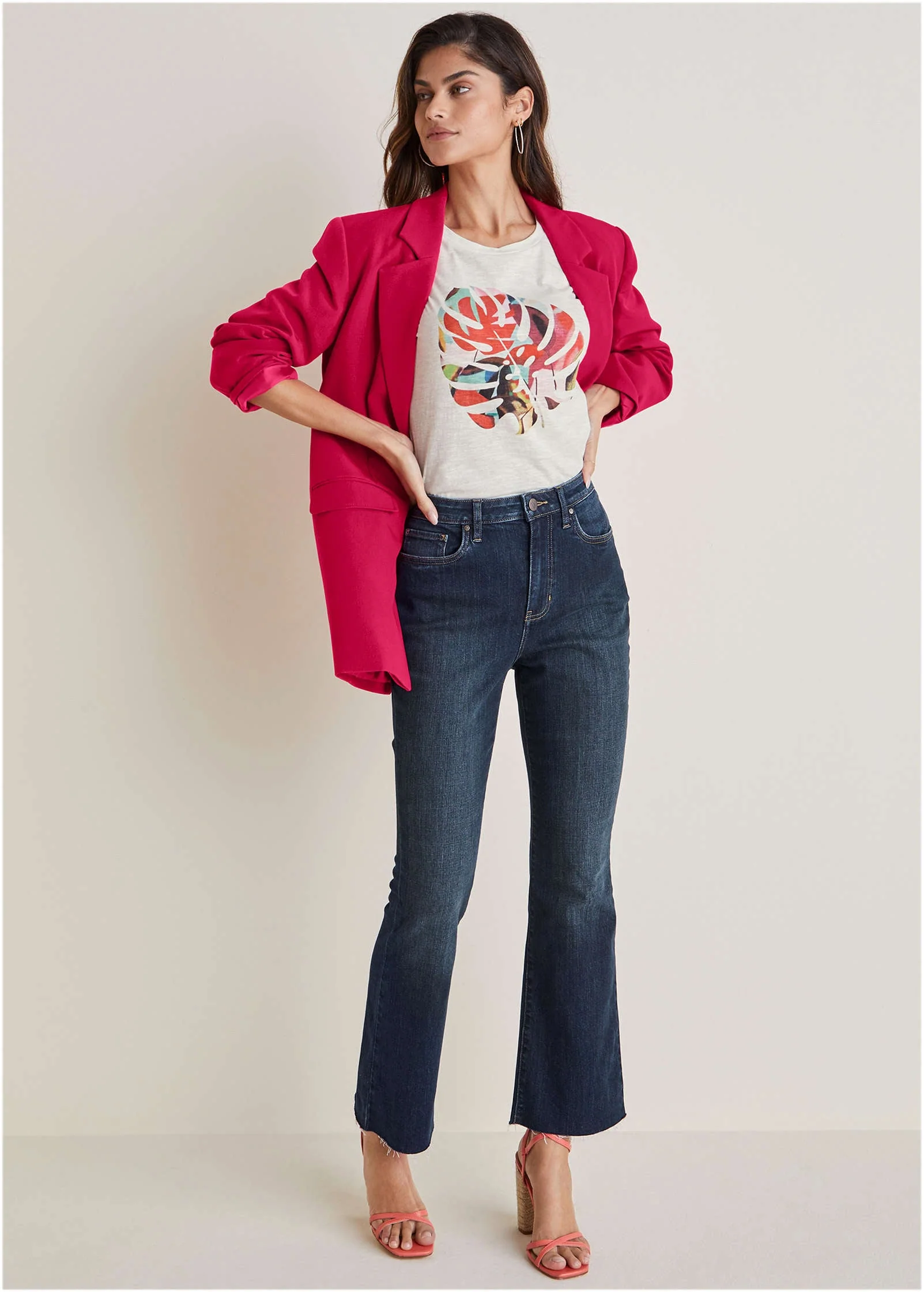 Brigitte Kick Flare Jeans - Dark Wash