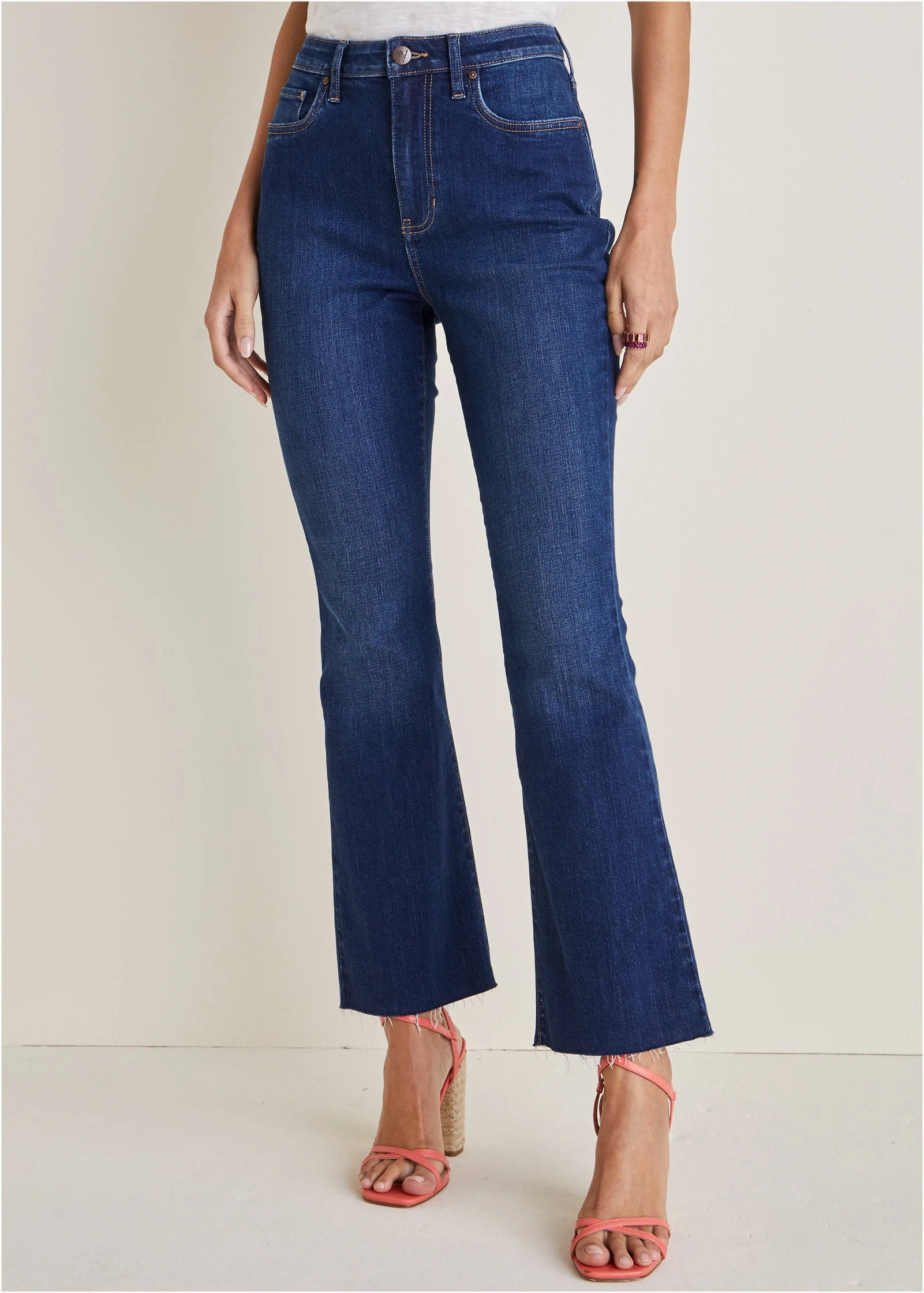 Brigitte Kick Flare Jeans - Dark Wash - Image 2