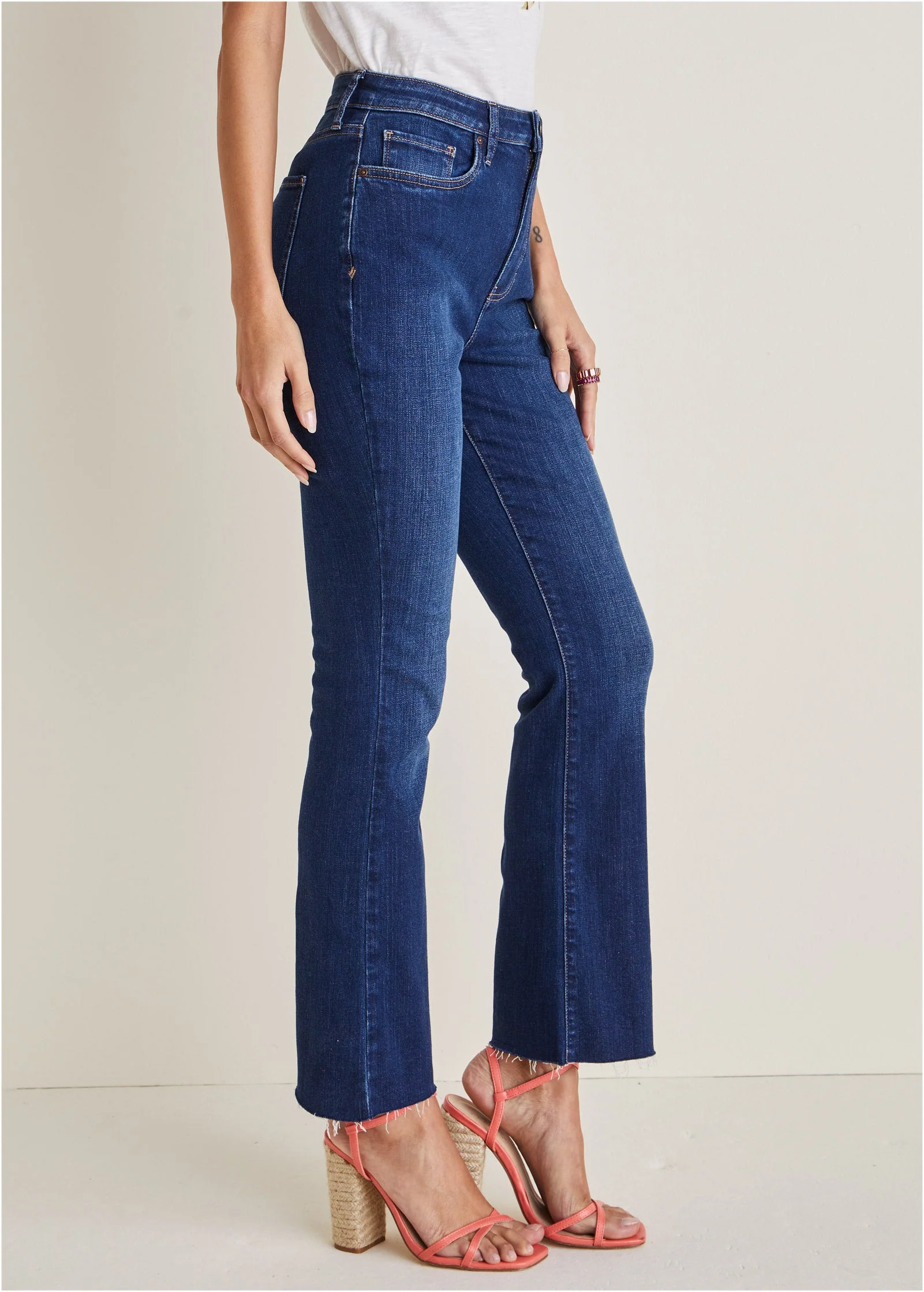 Brigitte Kick Flare Jeans - Dark Wash - Image 4