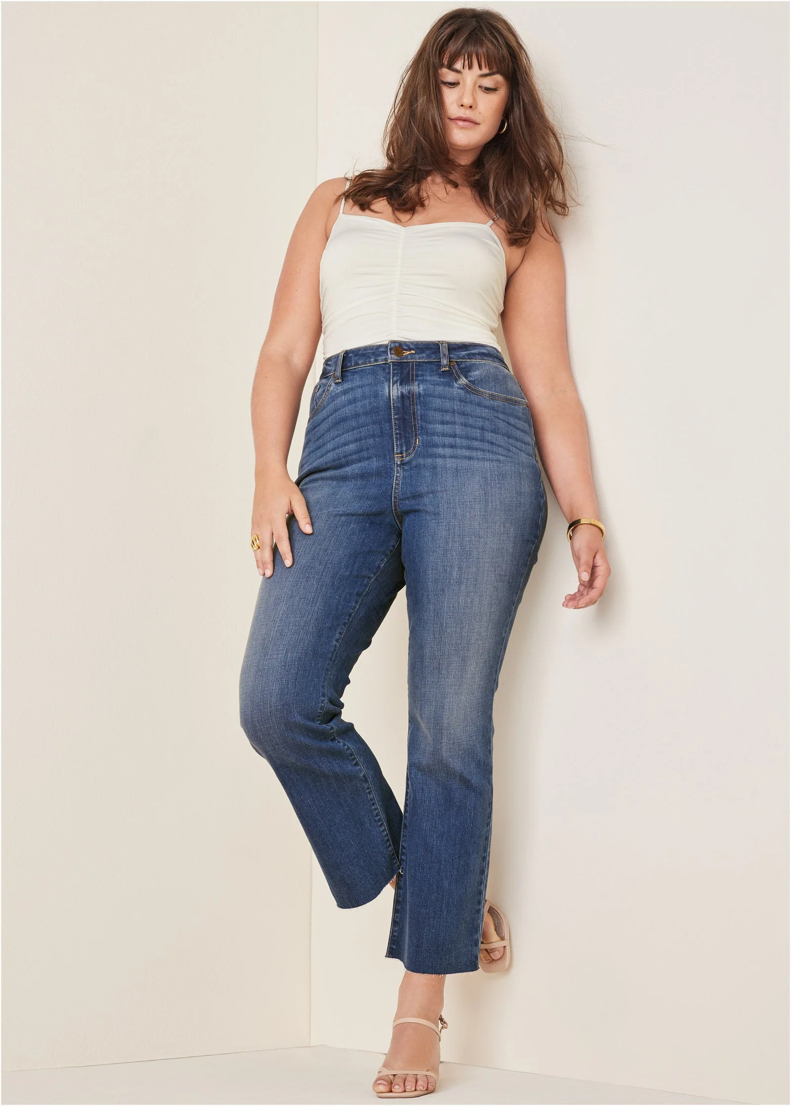Brigitte Kick Flare Jeans - Medium Wash - Image 6