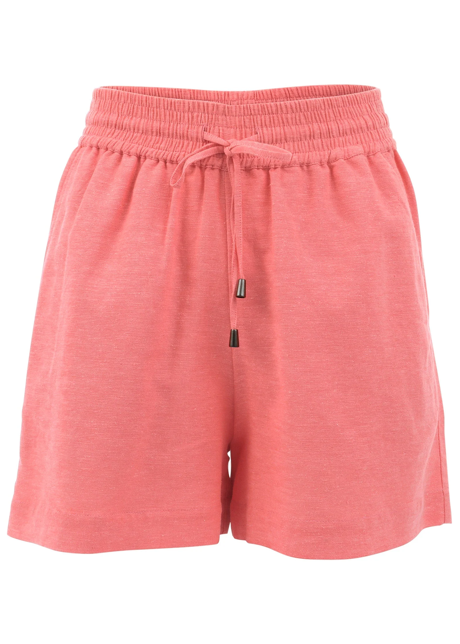 Linen Easy Shorts - Coral - Image 6