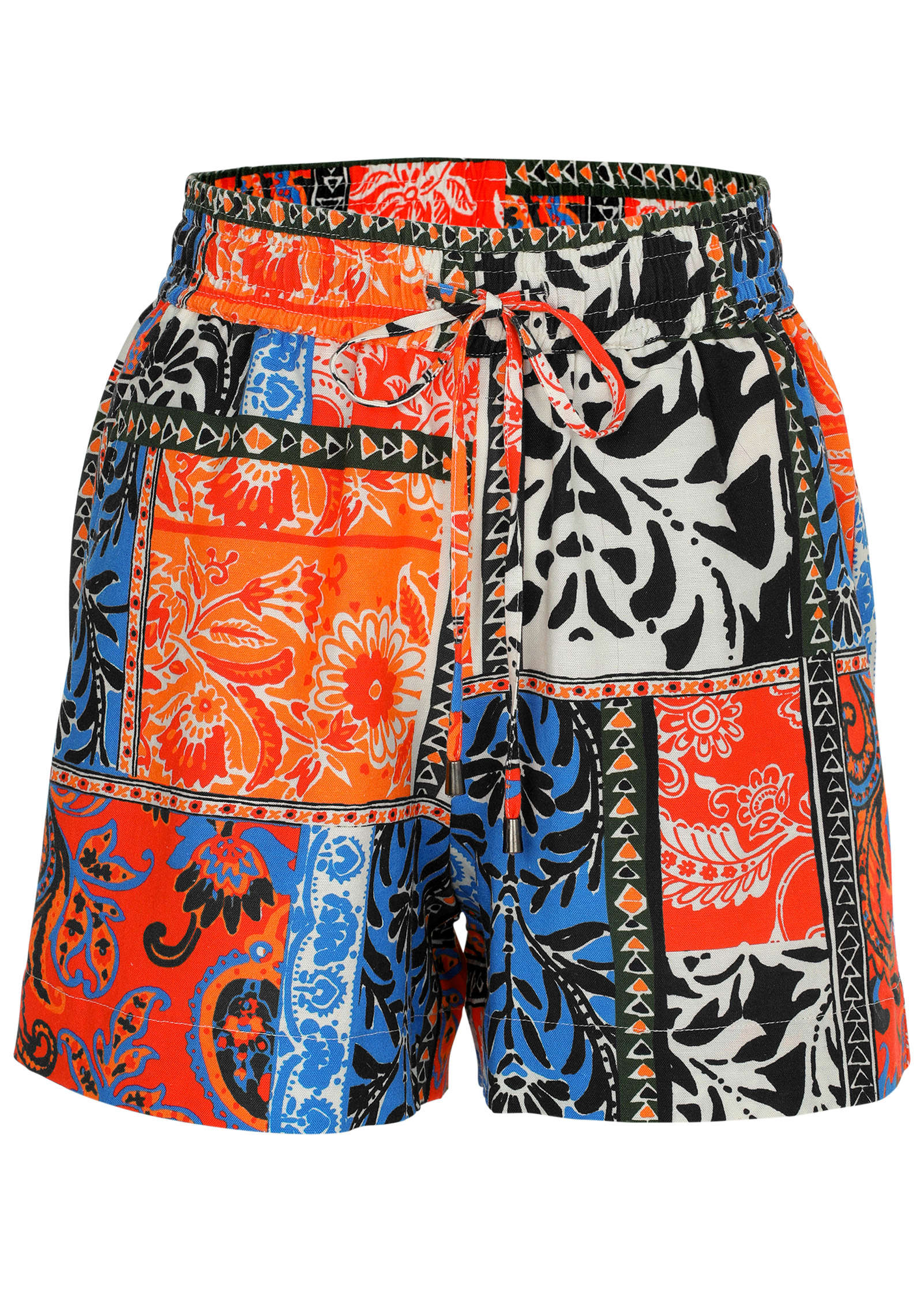 Linen Easy Shorts - Tamarini Garden Tile - Image 6