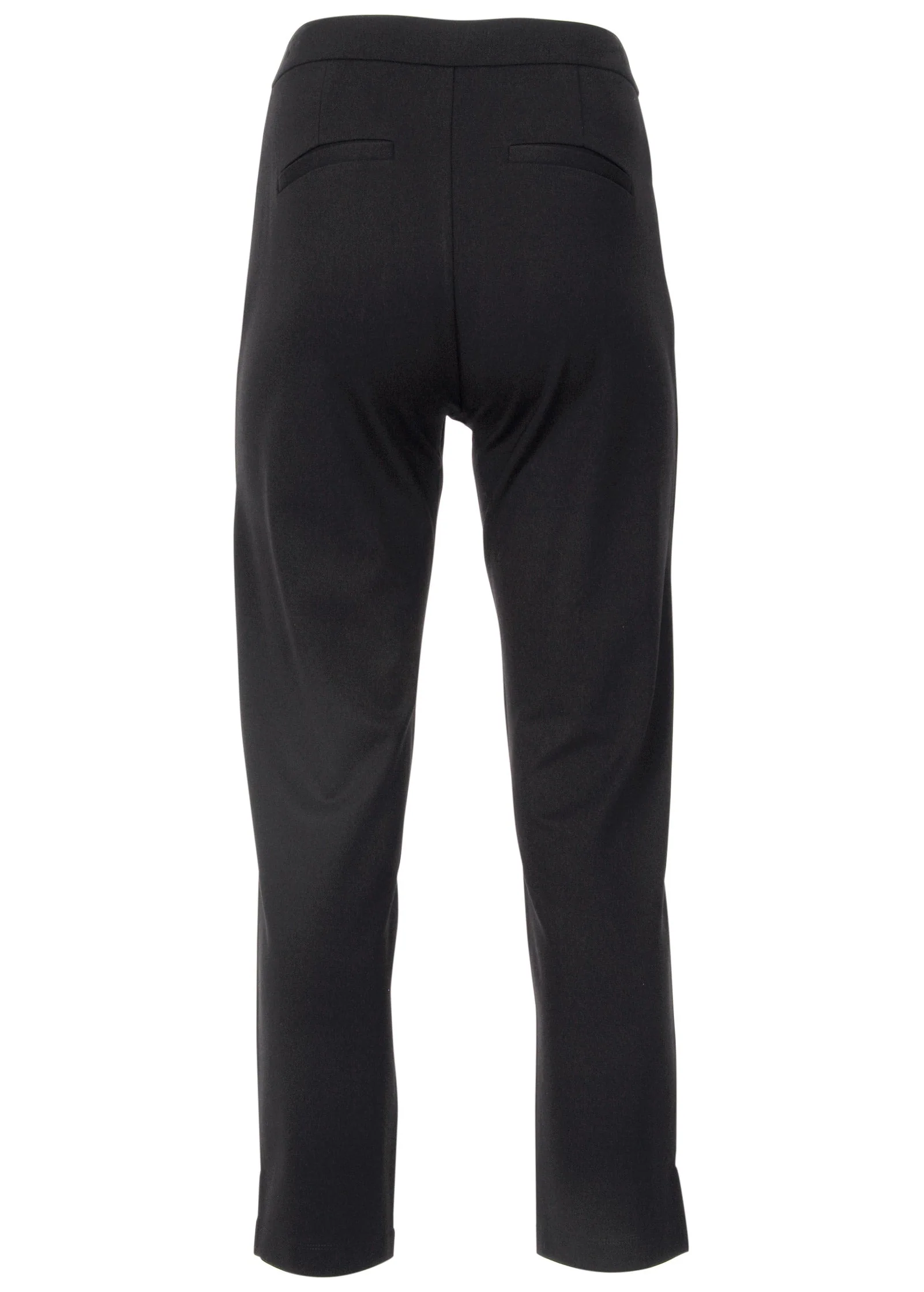 Smoothing Ponte Straight Leg Pants - Jet Black - Image 6
