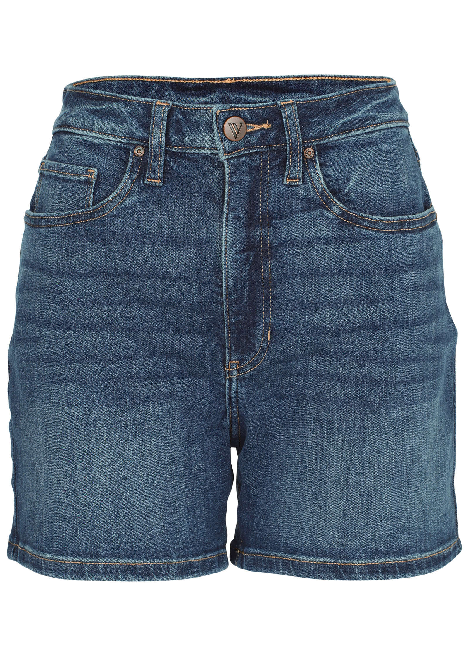 Naomi Denim Shorts - Medium Wash - Image 6