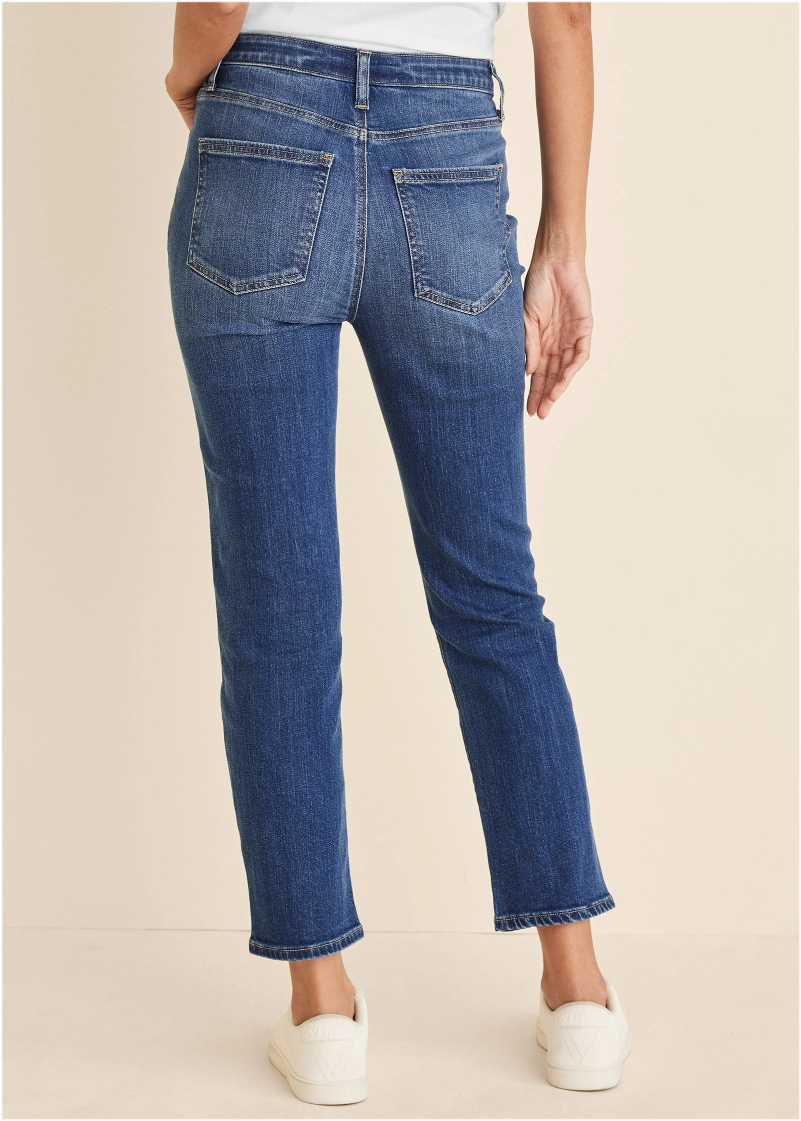 Audrey Straight Leg Jeans - Medium Wash - Image 3