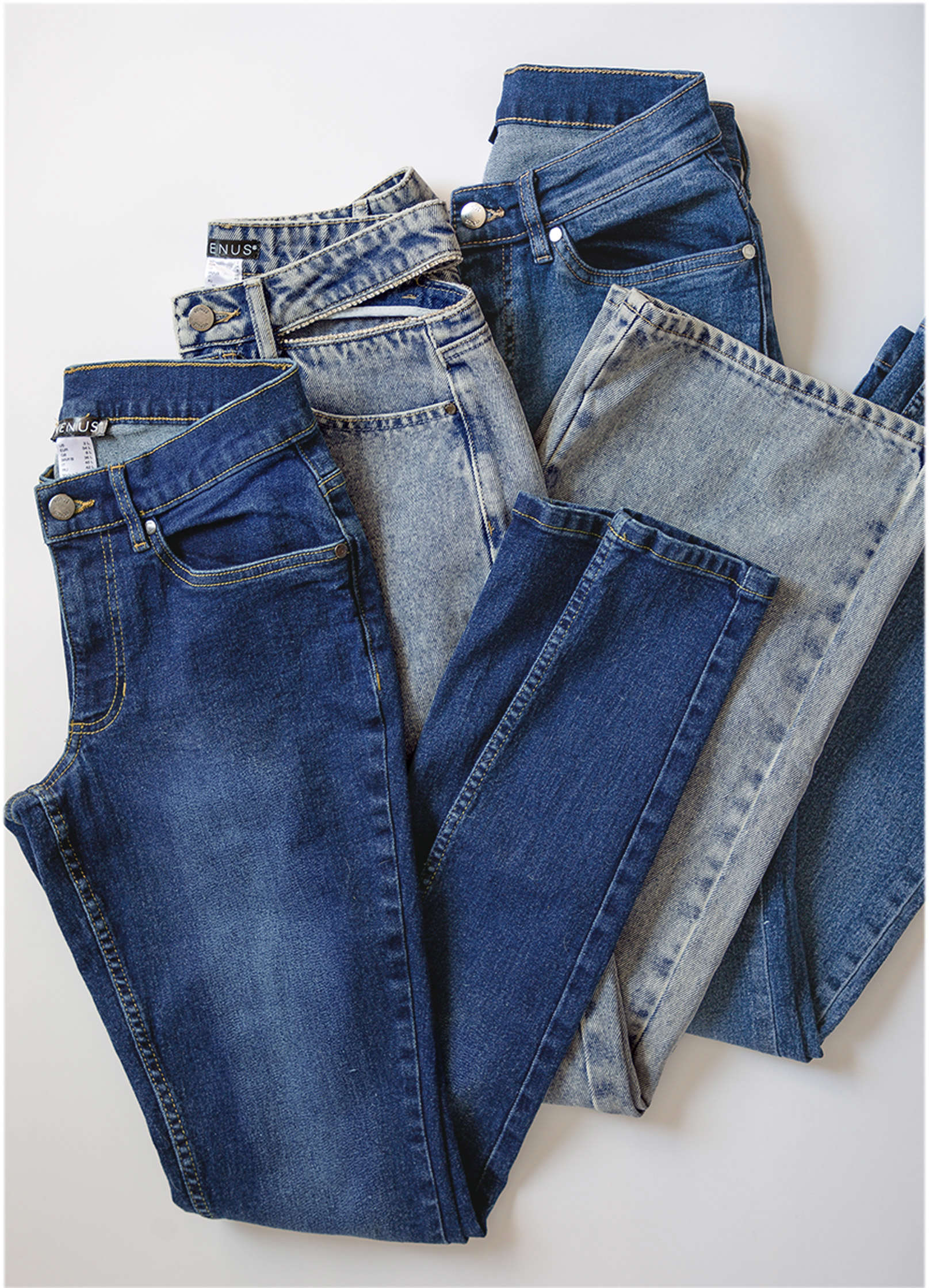 Rhinestone Cut Out Jeans - Acid Wash - Image 12