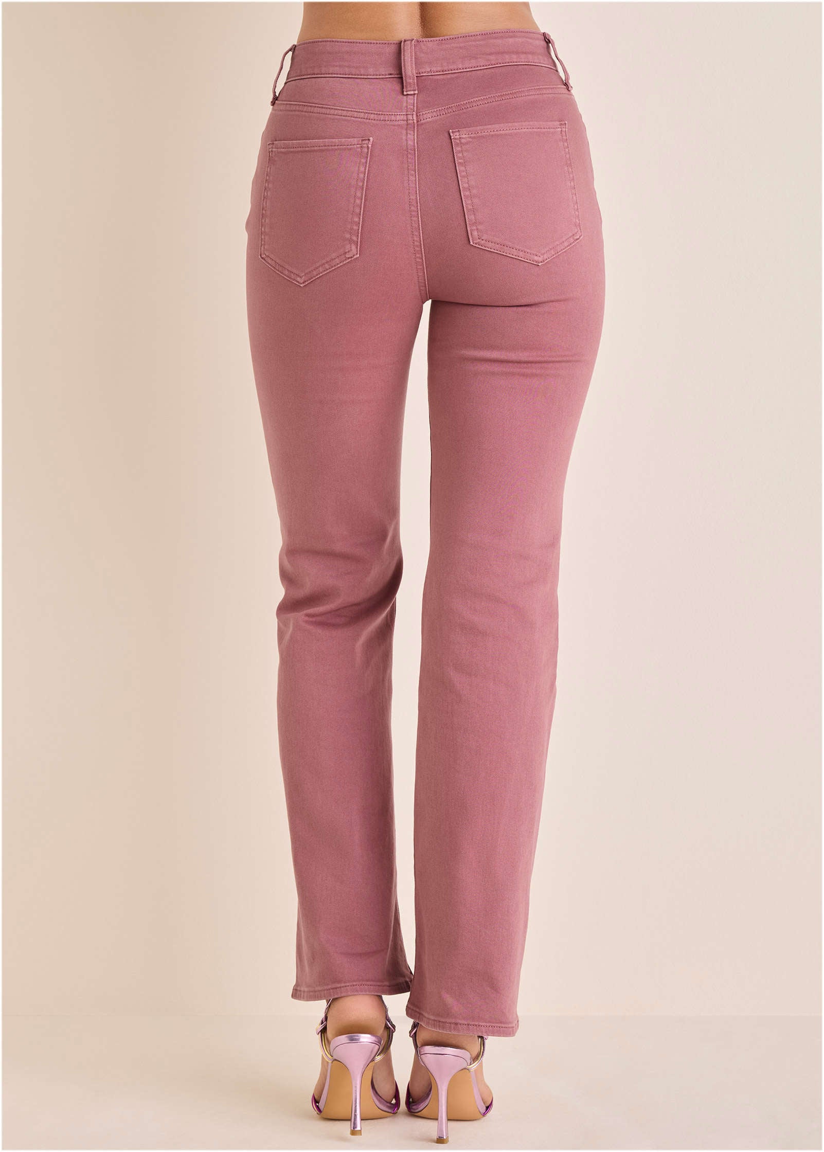 Penelope Modern Flare Jeans - Berry - Image 3