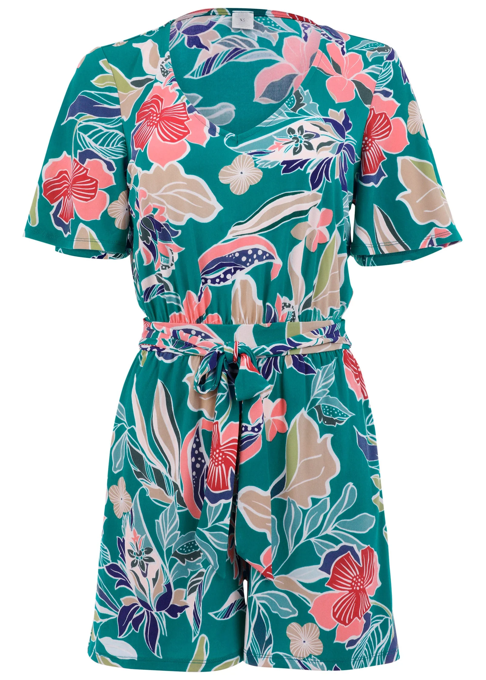 Tie Waist Romper - Paradise Floral - Image 3