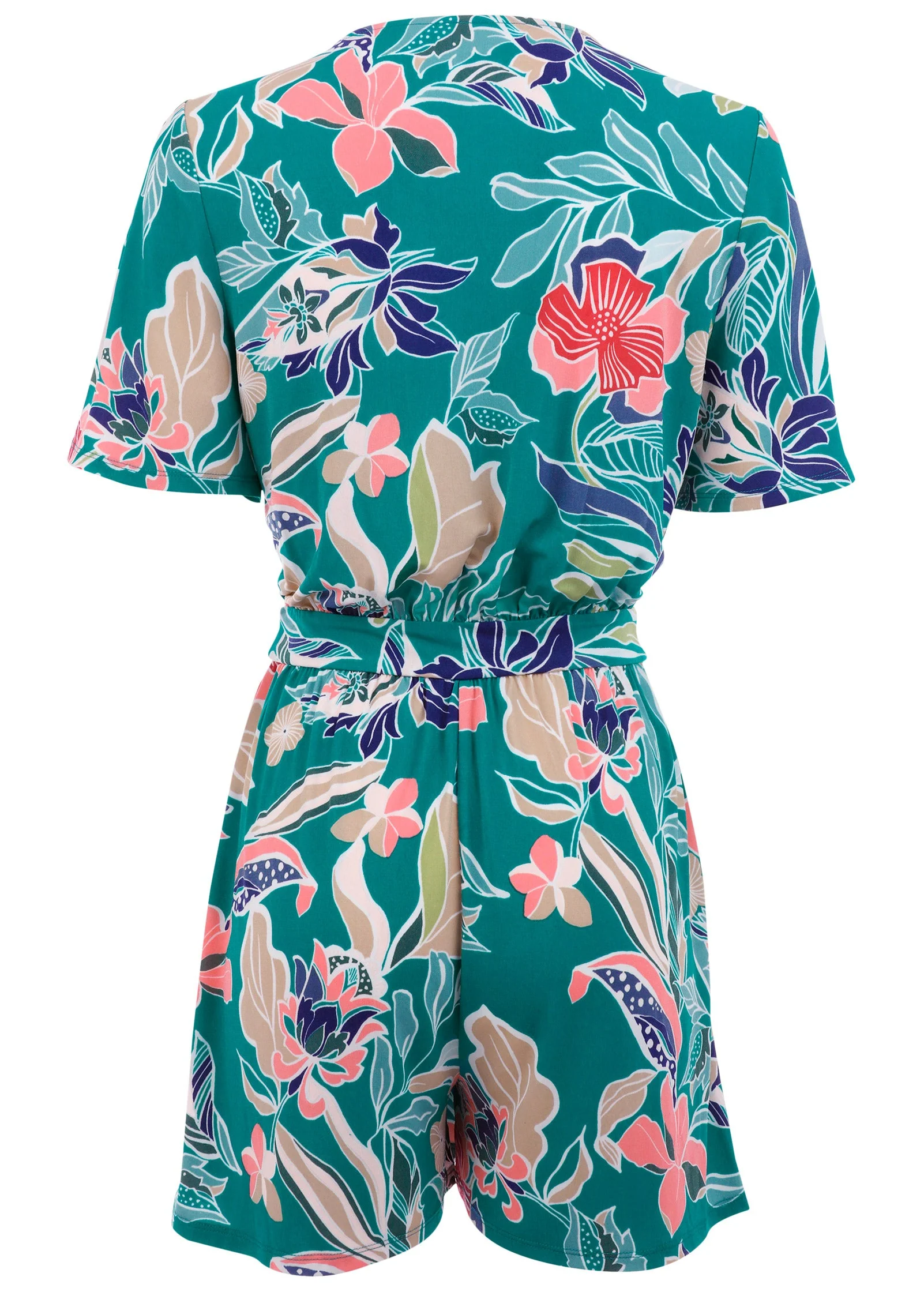 Tie Waist Romper - Paradise Floral - Image 4