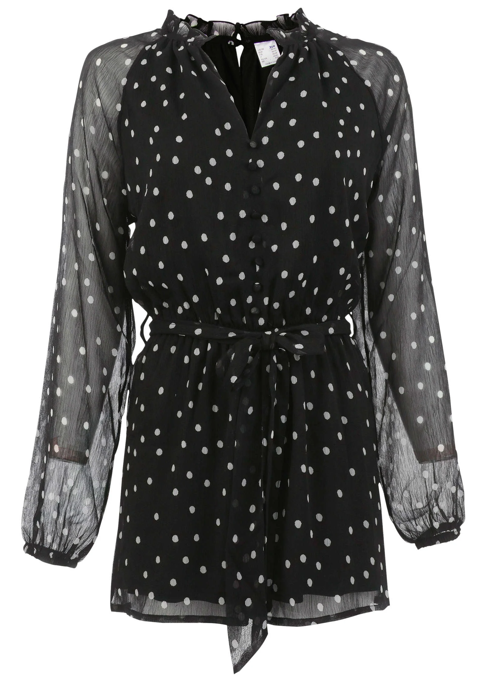 Crinkle Chiffon Romper - Dolce Vita Dot - Image 3