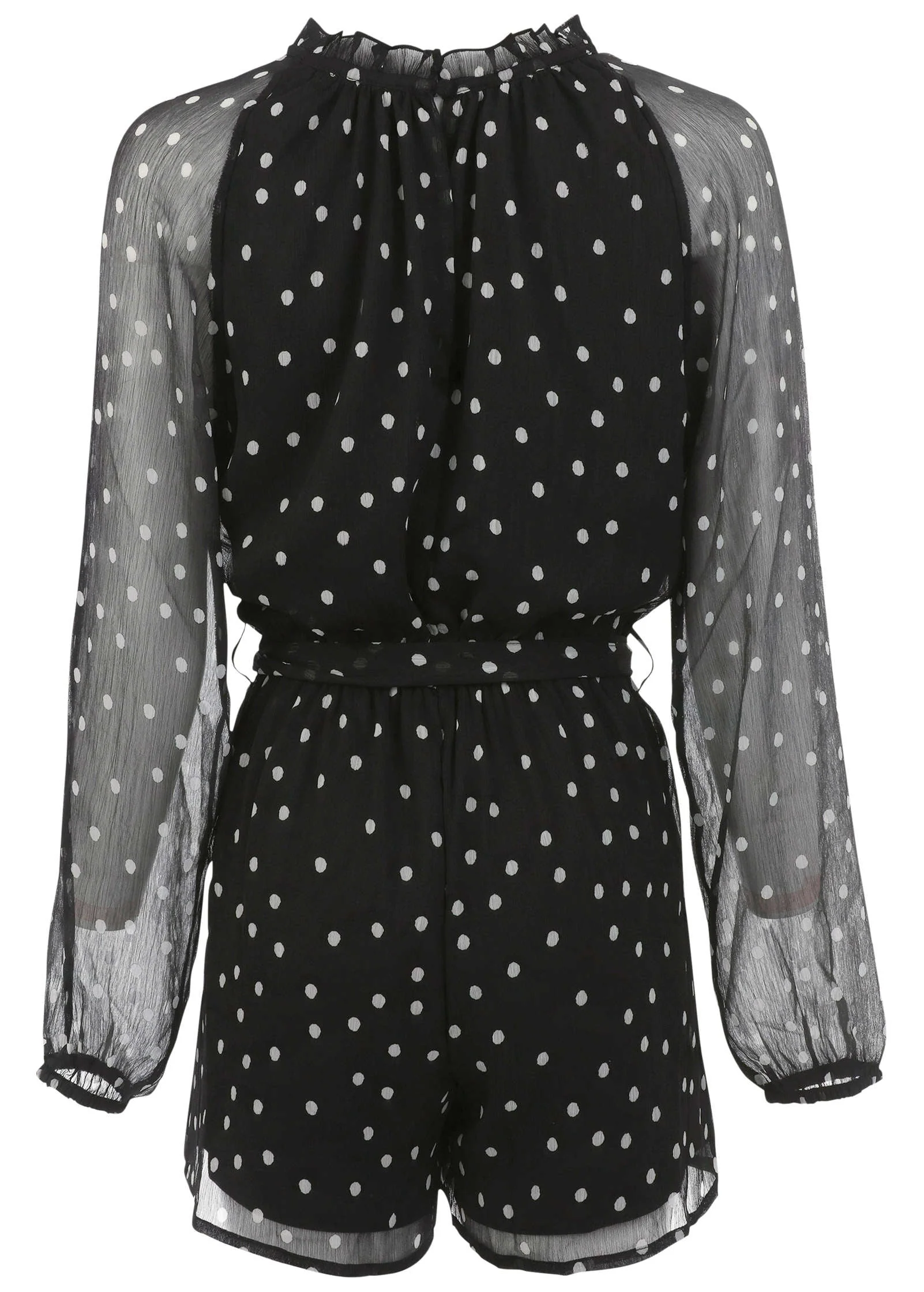 Crinkle Chiffon Romper - Dolce Vita Dot - Image 4