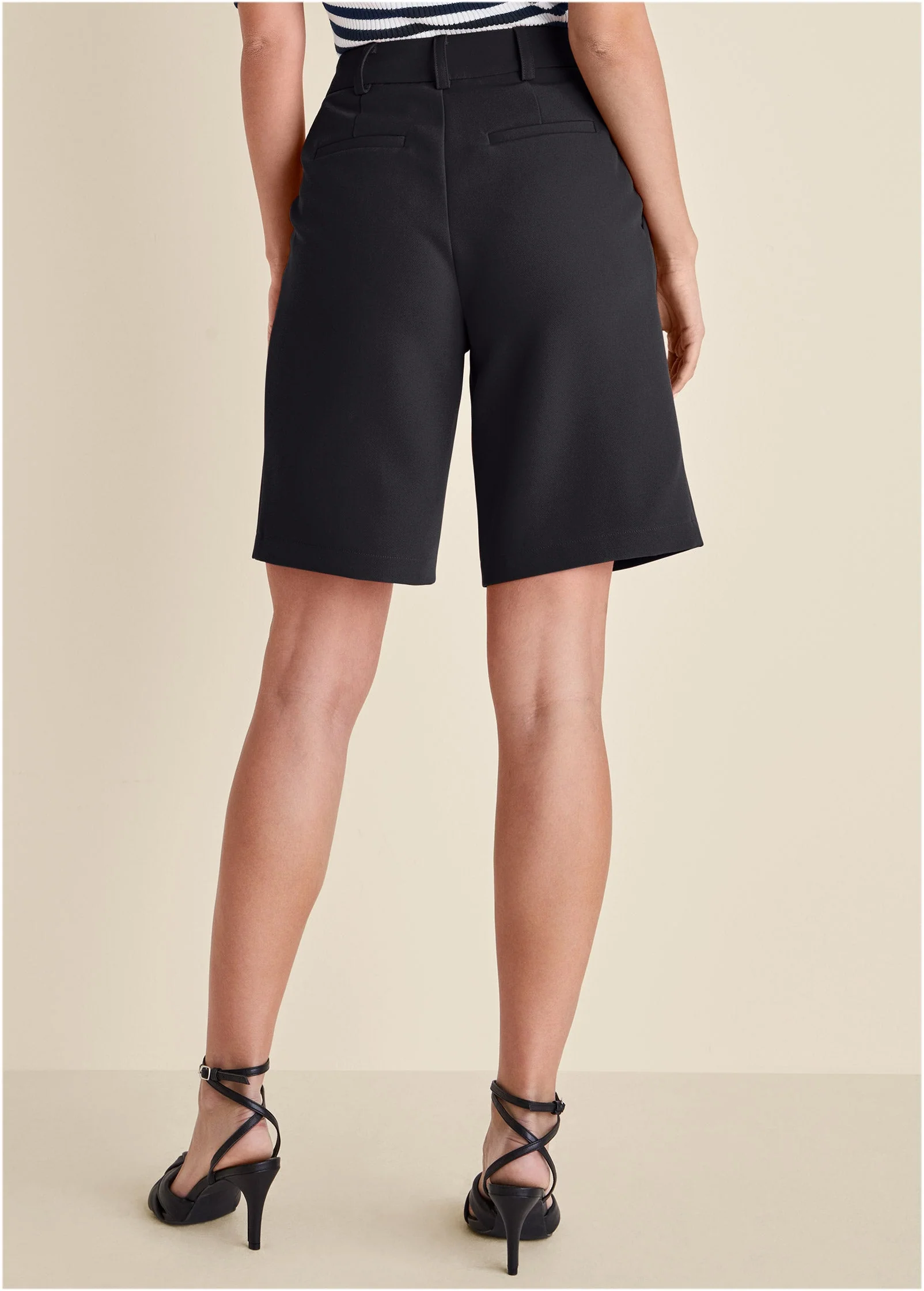 Bermuda Suit Shorts - Jet Black - Image 3