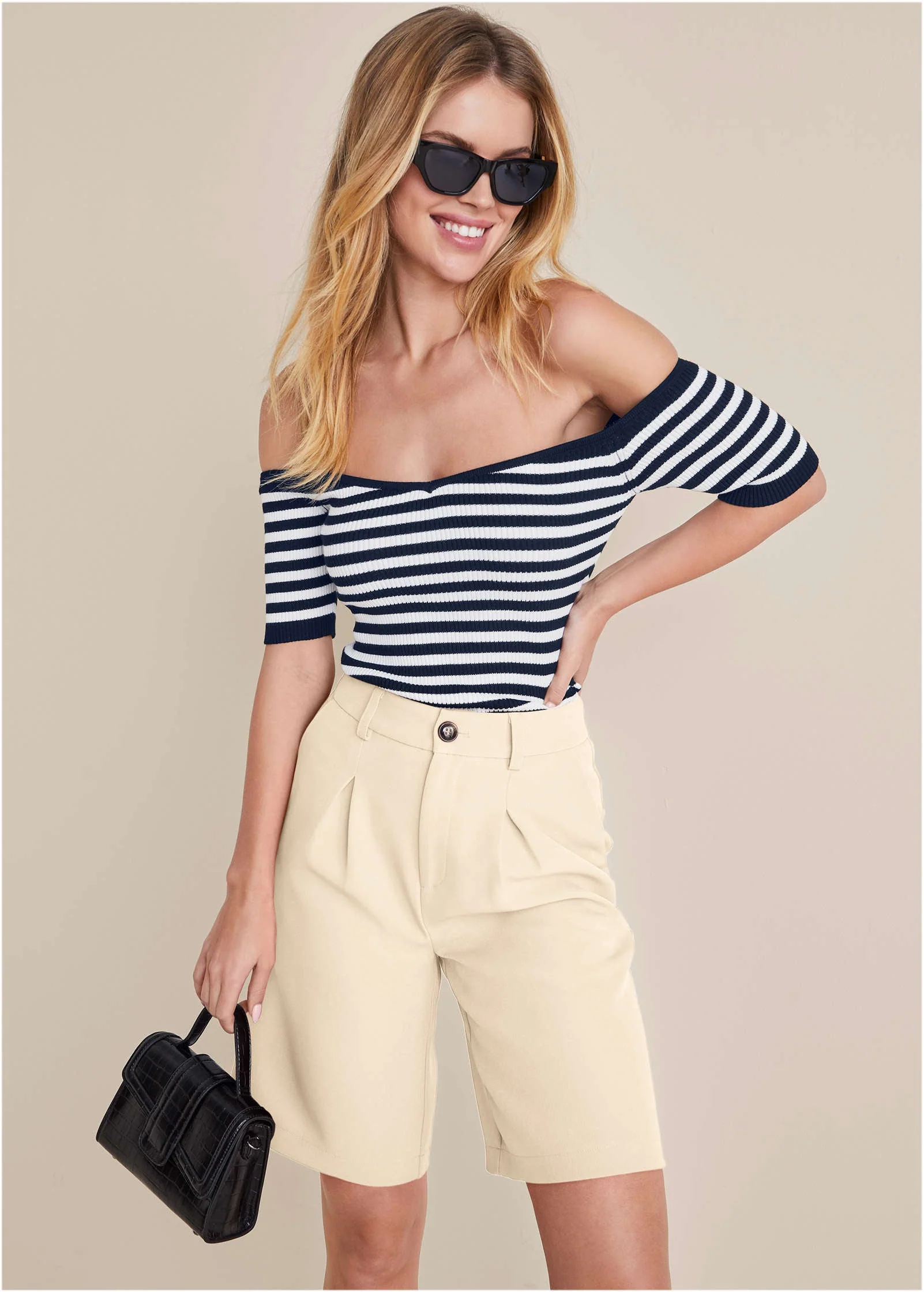 Bermuda Suit Shorts - Off White