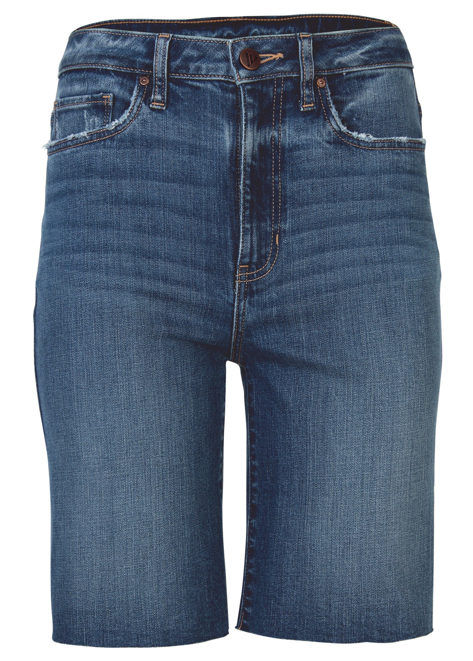 Brooke Denim Bermuda Shorts - Medium Wash - Image 5