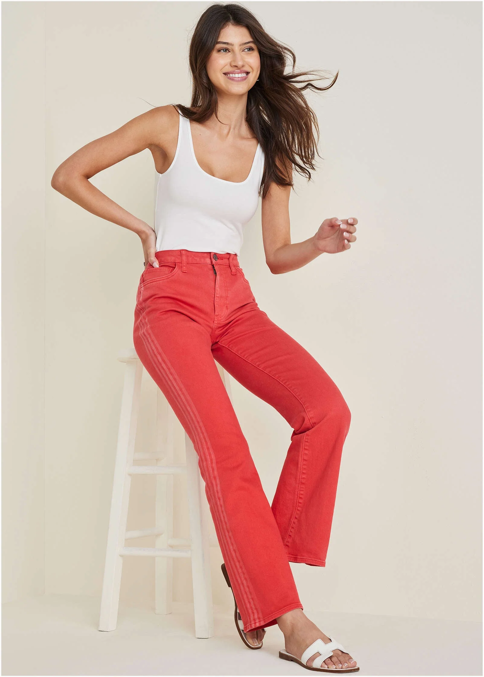 Americana Bootcut Jeans - Scarlet