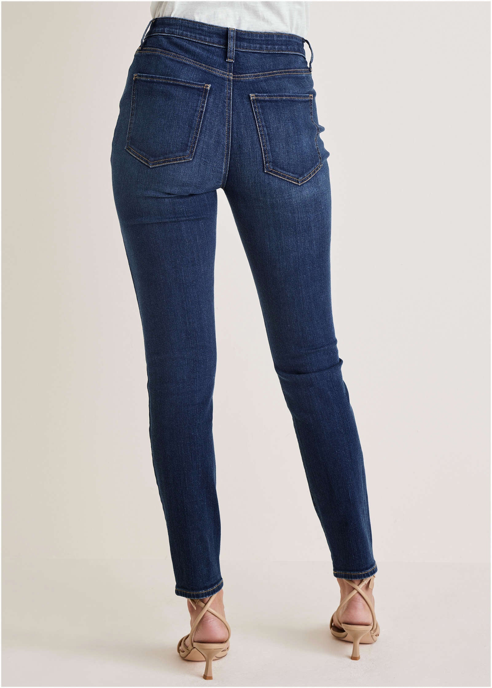 Slim Leg Jeans - Dark Wash - Image 3