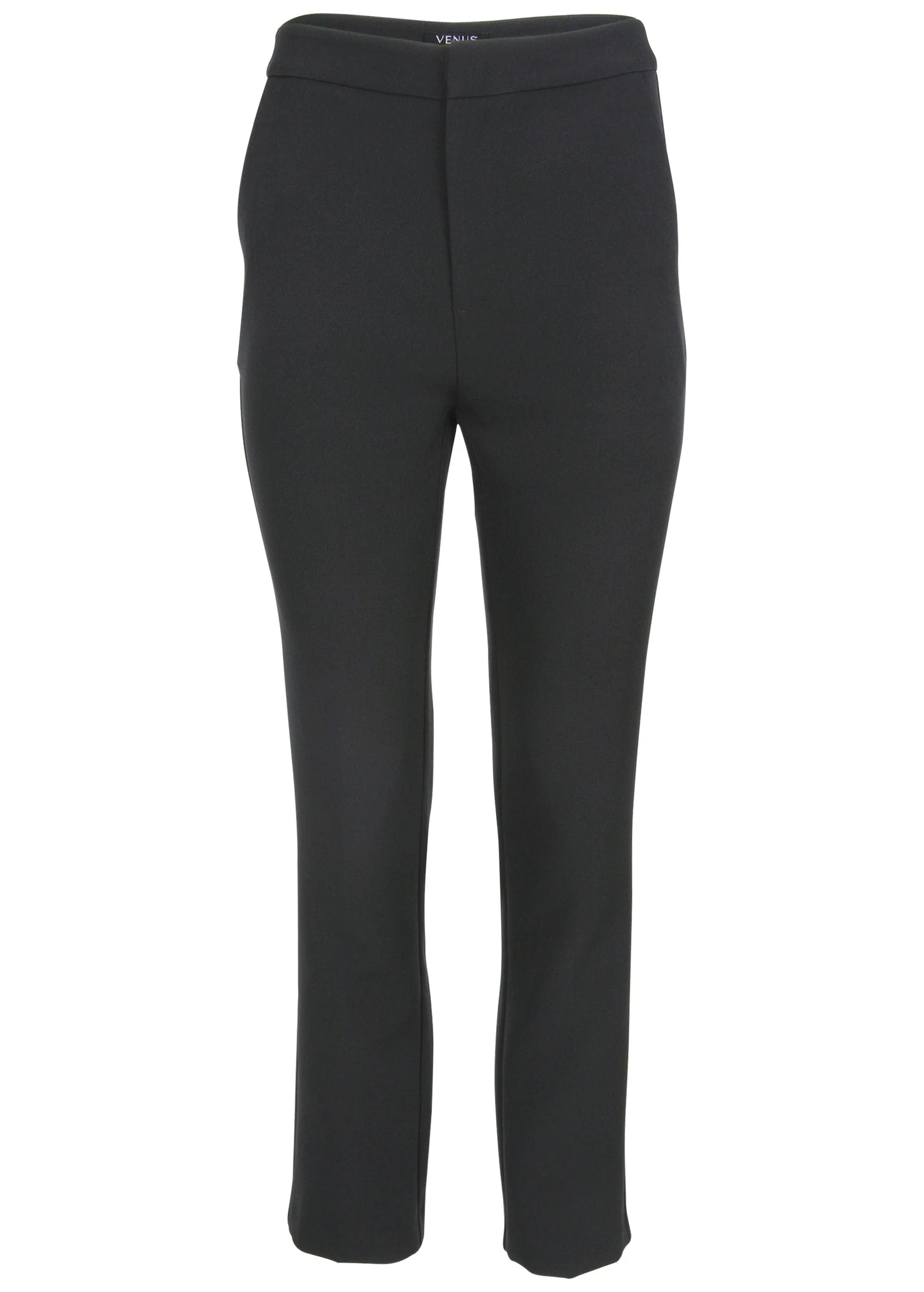 Straight Leg Suiting Pants - Jet Black - Image 6