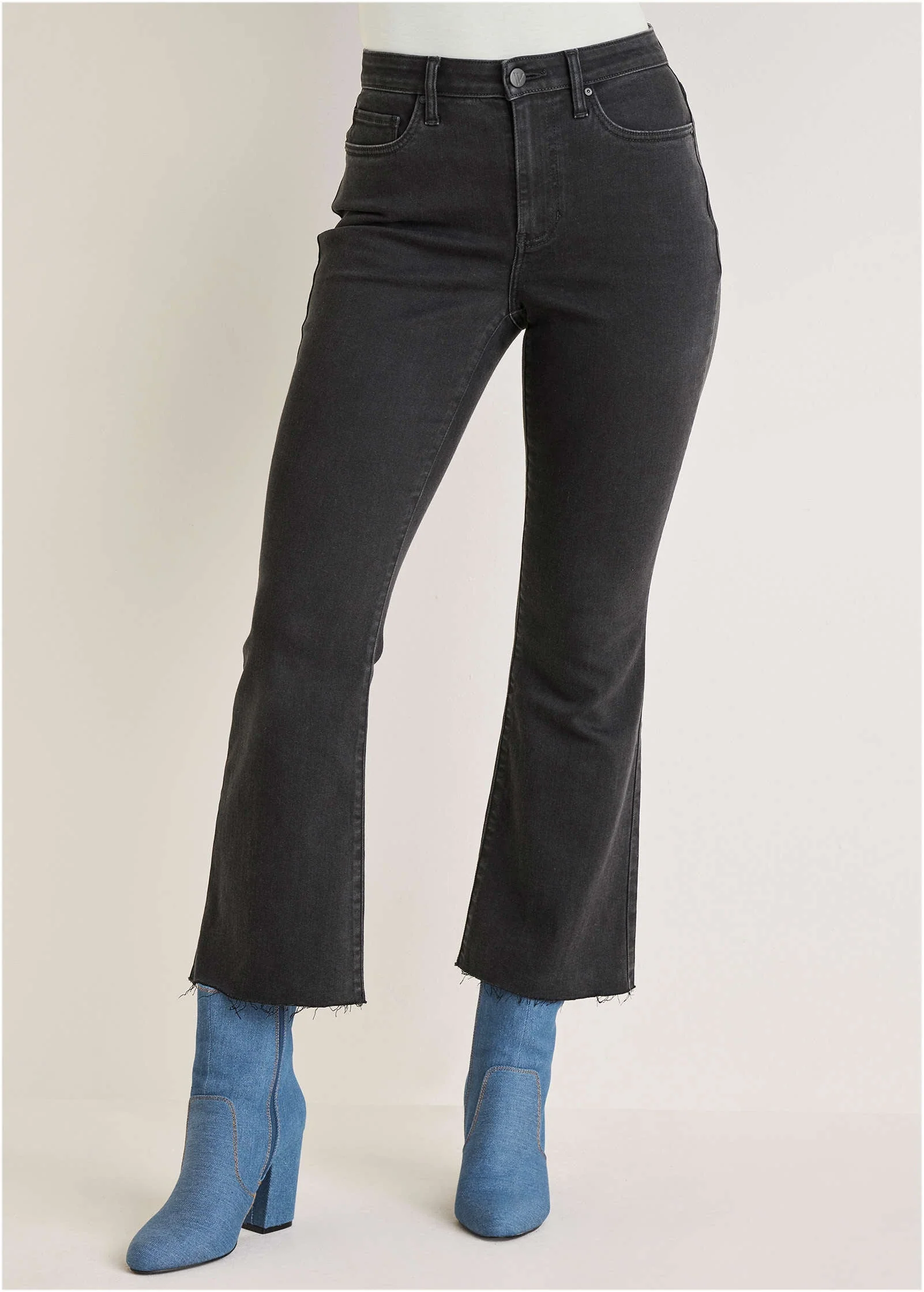 Brigitte Kick Flare Jeans - Black Wash - Image 2