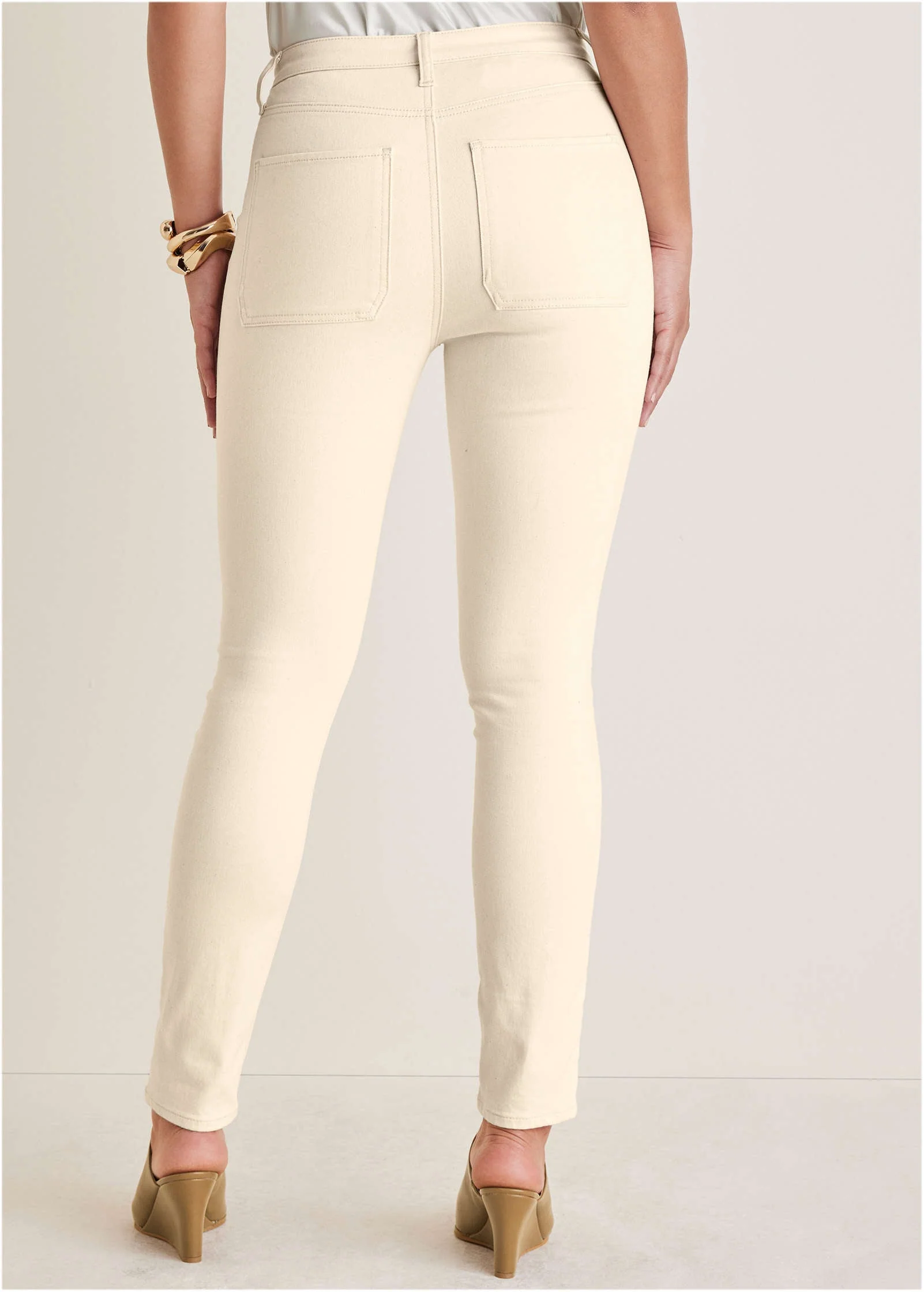 Slim Leg Jeans - Natural Wash - Image 3