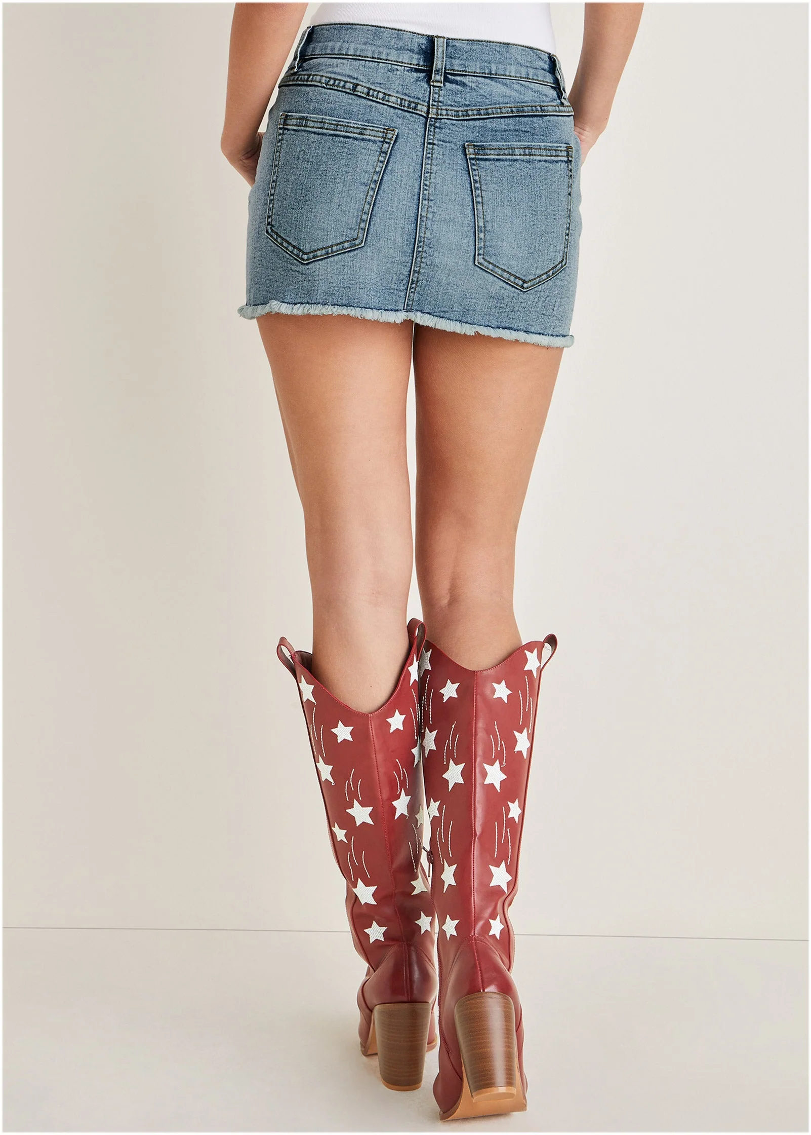 Americana Skirt - Light Wash - Image 3