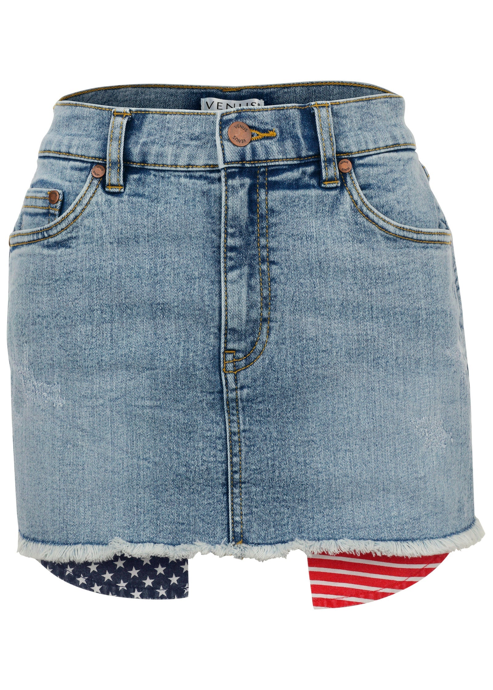 Americana Skirt - Light Wash - Image 5