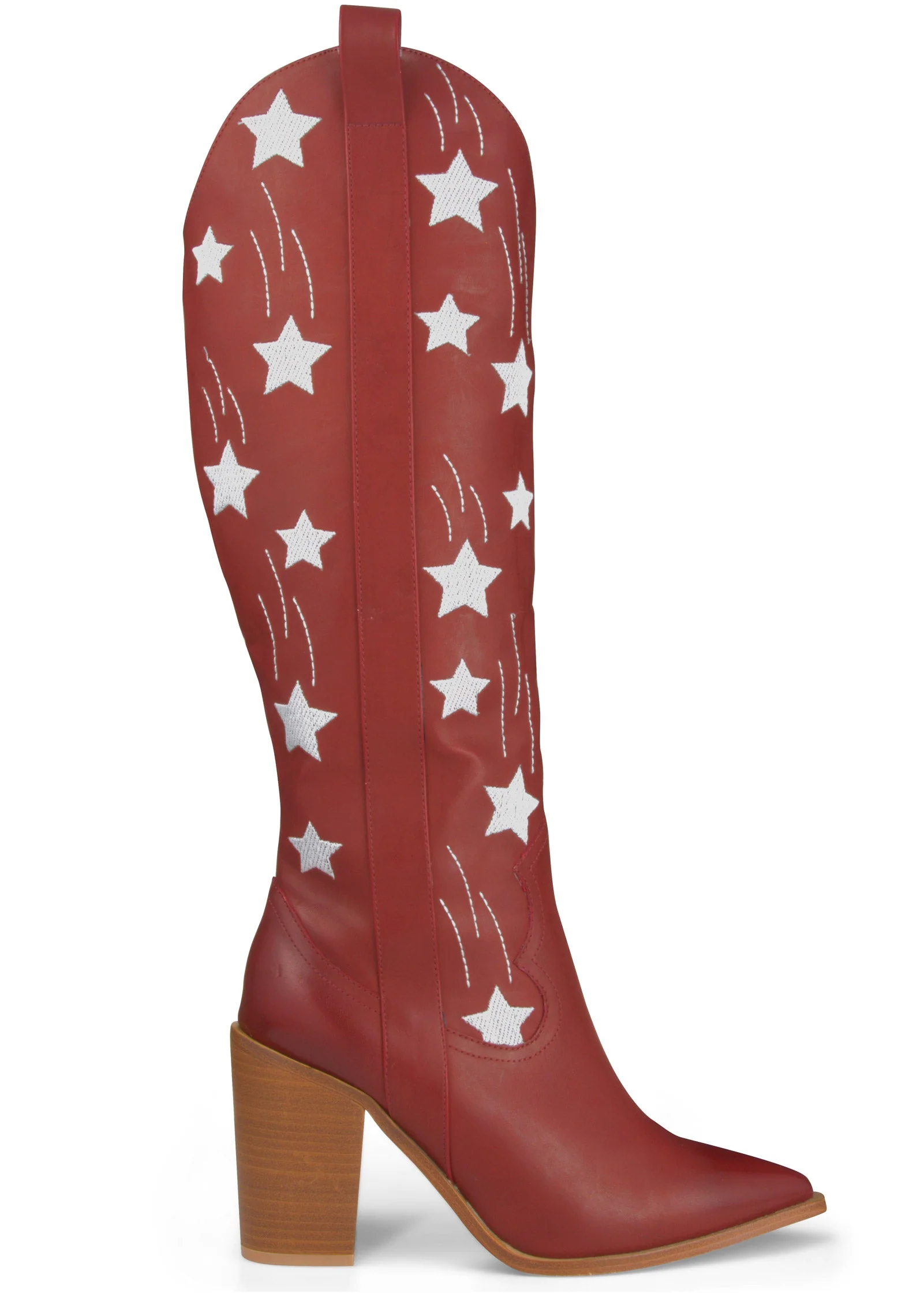 Americana Cowgirl Boots - Red - Image 2