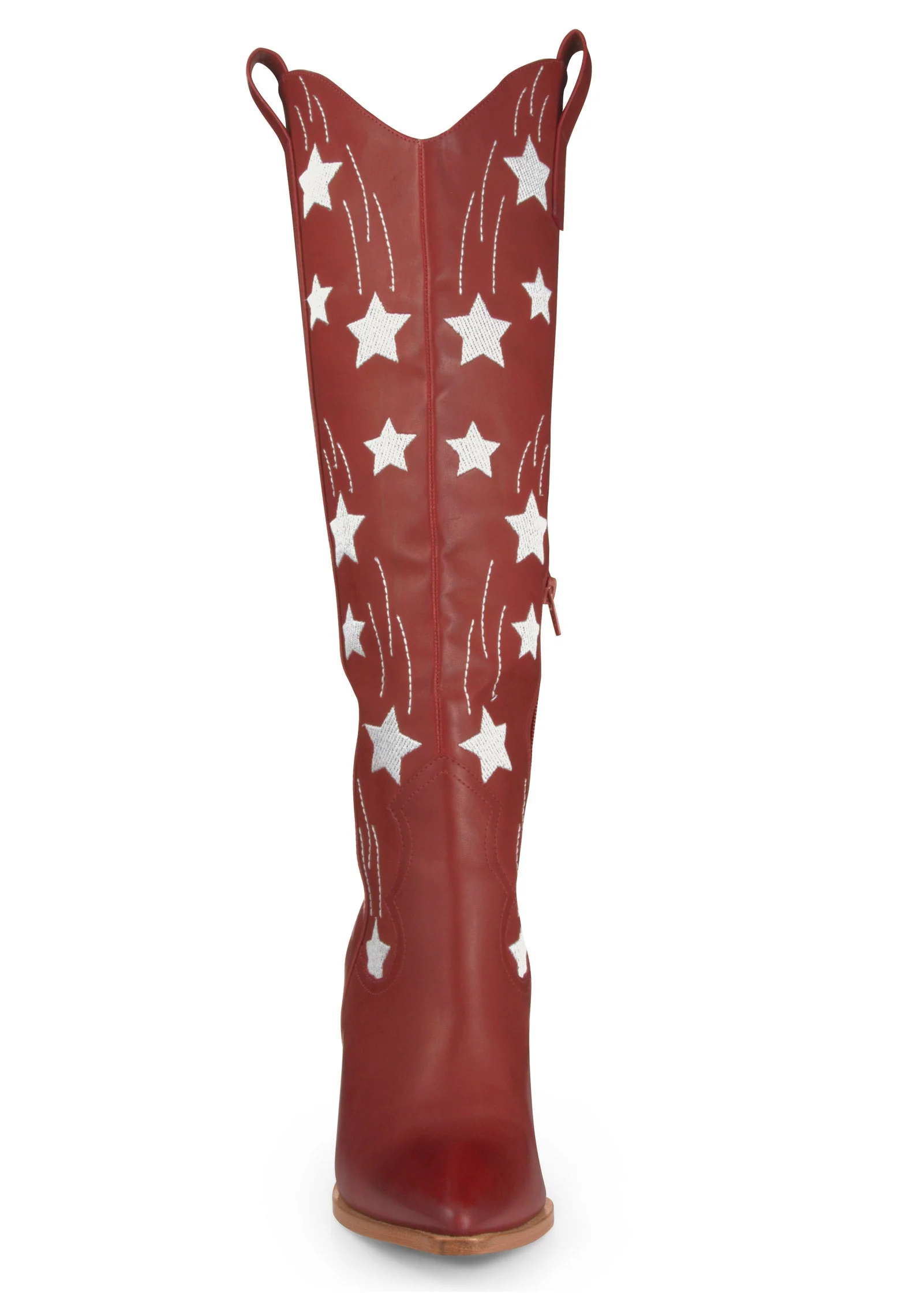 Americana Cowgirl Boots - Red - Image 3